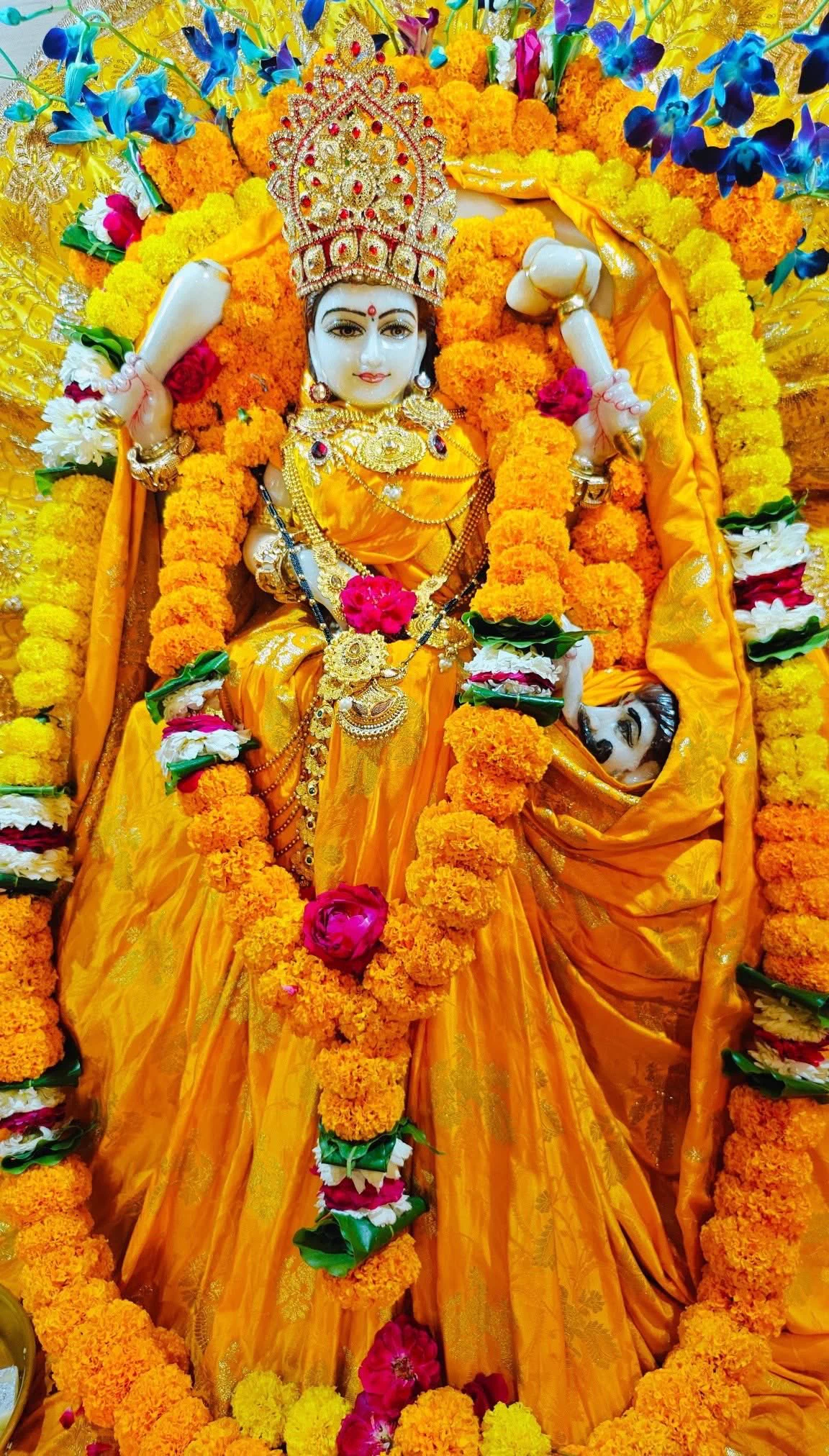 1152x2024 Maa BaglaMukhi Mandir on X: Maa Baglamukhi maintains the eighth significant position among all the Ten Mahavidya's. Baglamukhi Puja helps us to defeat our external enemies as well as internal enemies such