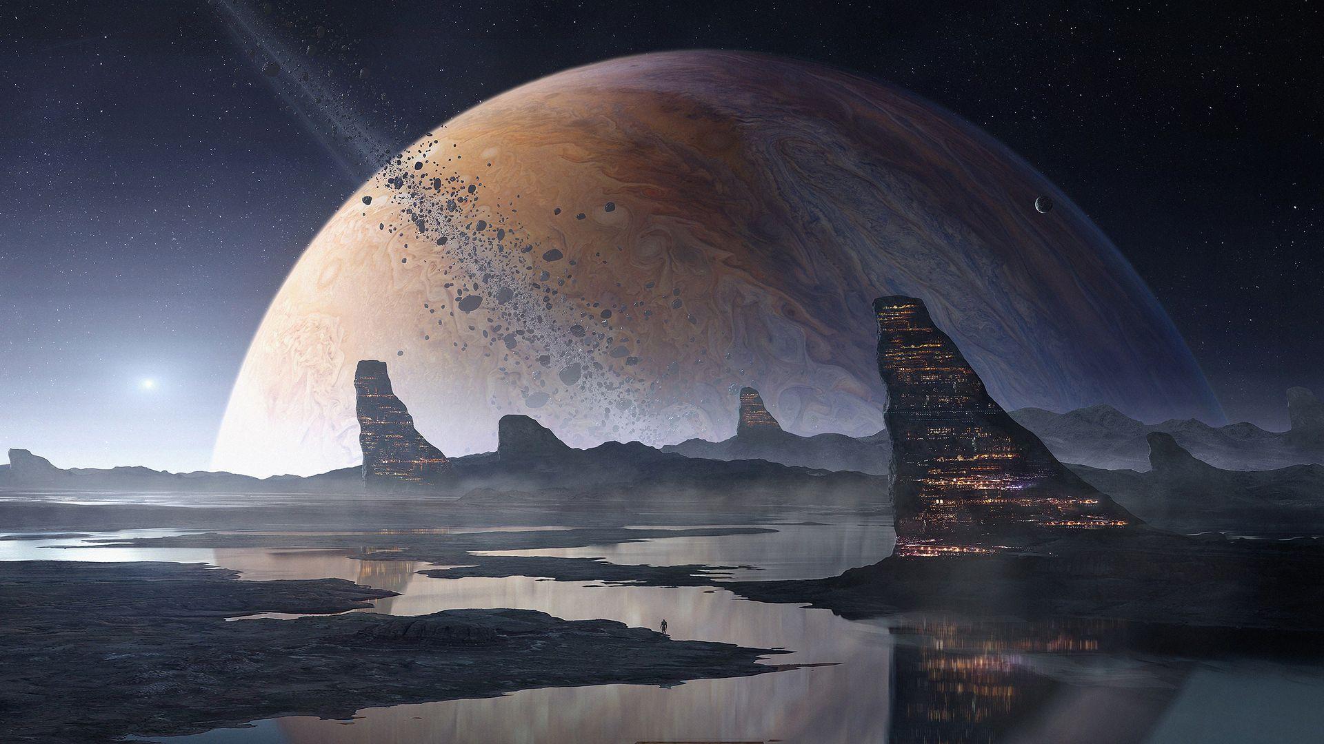 1920x1080 Big Planet Space Art 4k Laptop Full HD 1080P HD 4k Wallpaper, Image, Background, Photo and Picture