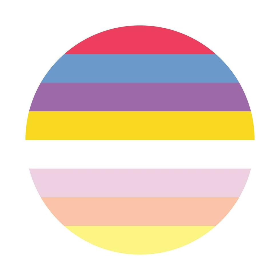 980x980 Pangender Pride Flag in shape set. LGBTQ flag in shape set
