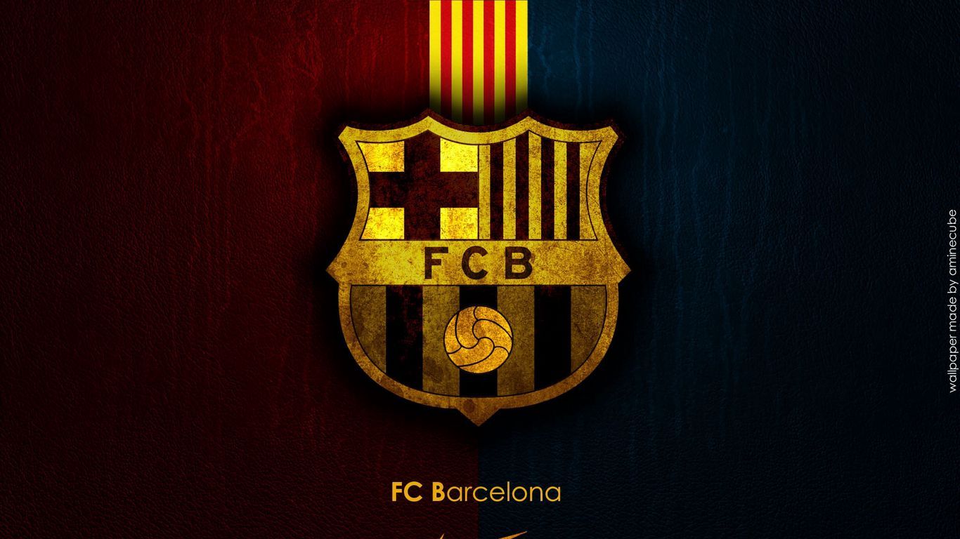 1366x768 Download wallpaper 1366x768 barcelona, spain, football club, sports, logo tablet, laptop HD background