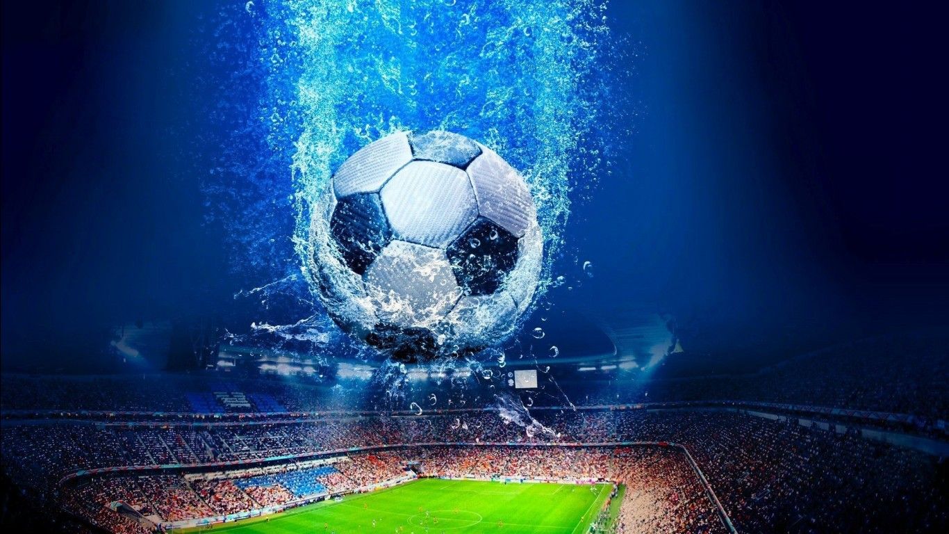 1366x768 Football Above Stadium Background HD Football Wallpaper