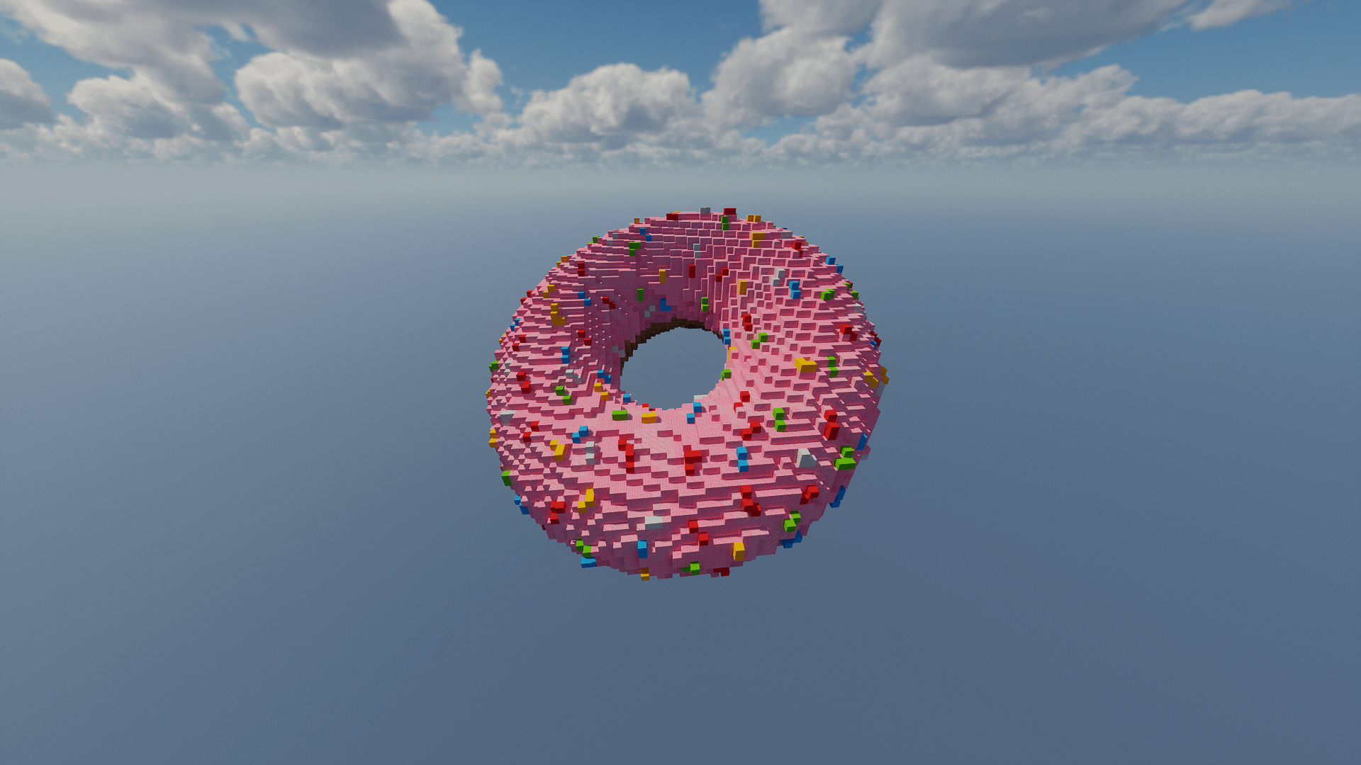 1920x1080 donut i built in minecraft :)