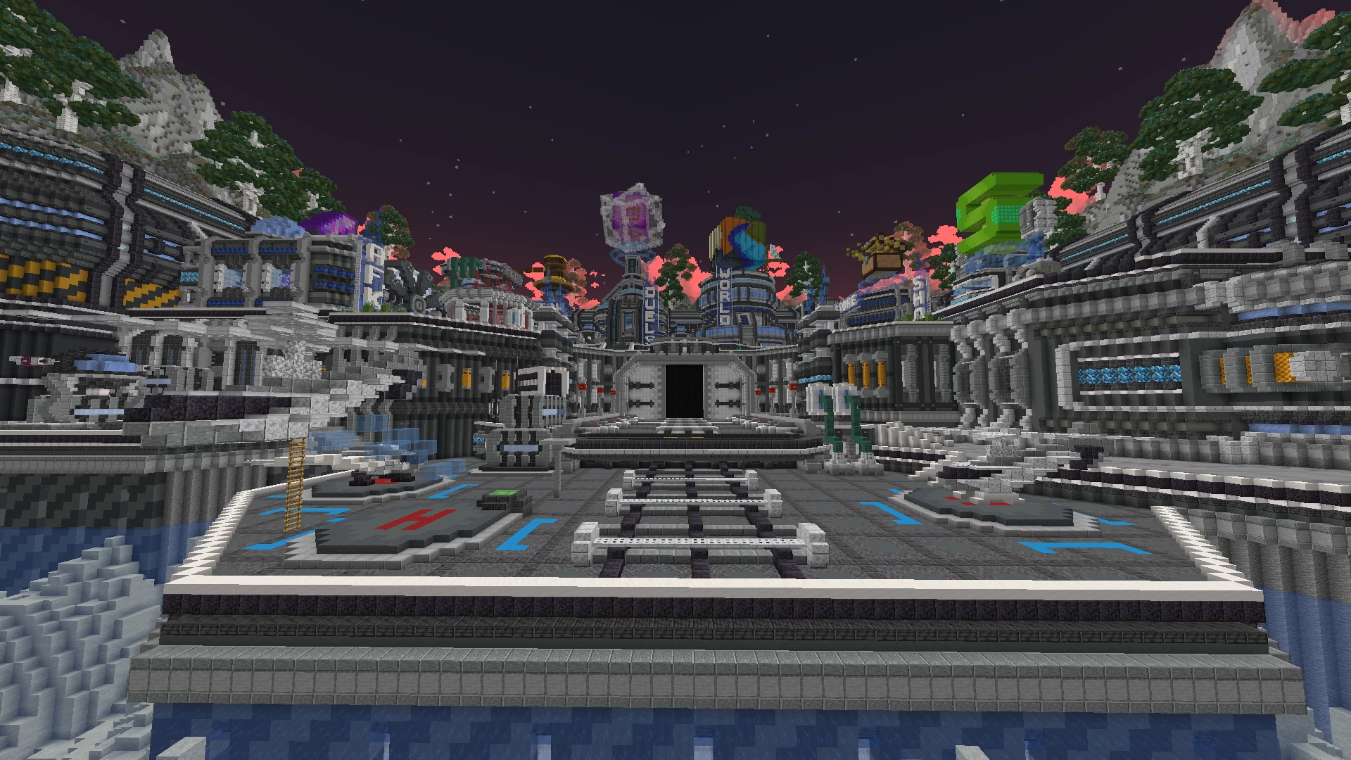 1920x1080 DonutSMP Spawn 1: made by eliterorr [FREE] Schematic DOWNLOAD Minecraft Map