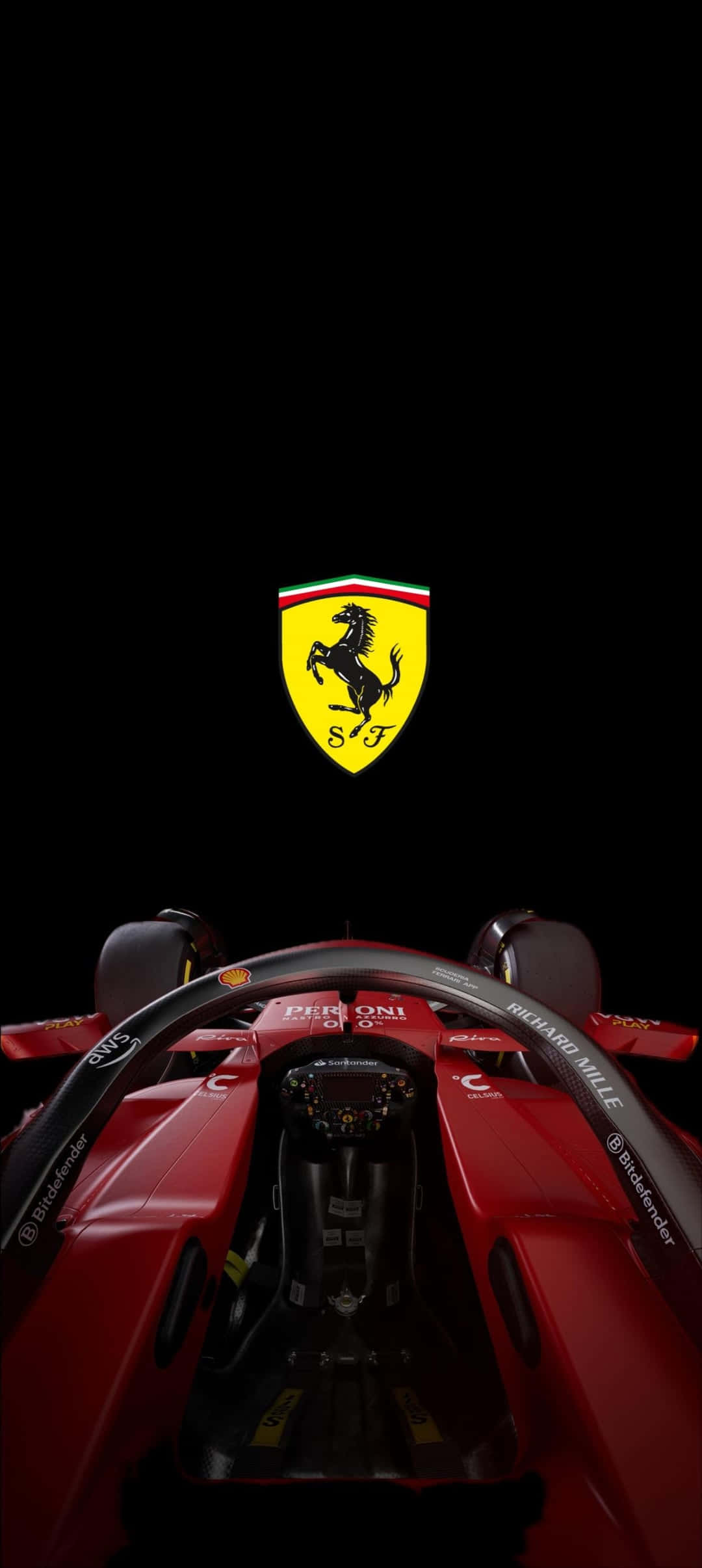 1080x2411 Download Ferrari F1 Cockpit Viewi Phone Wallpaper