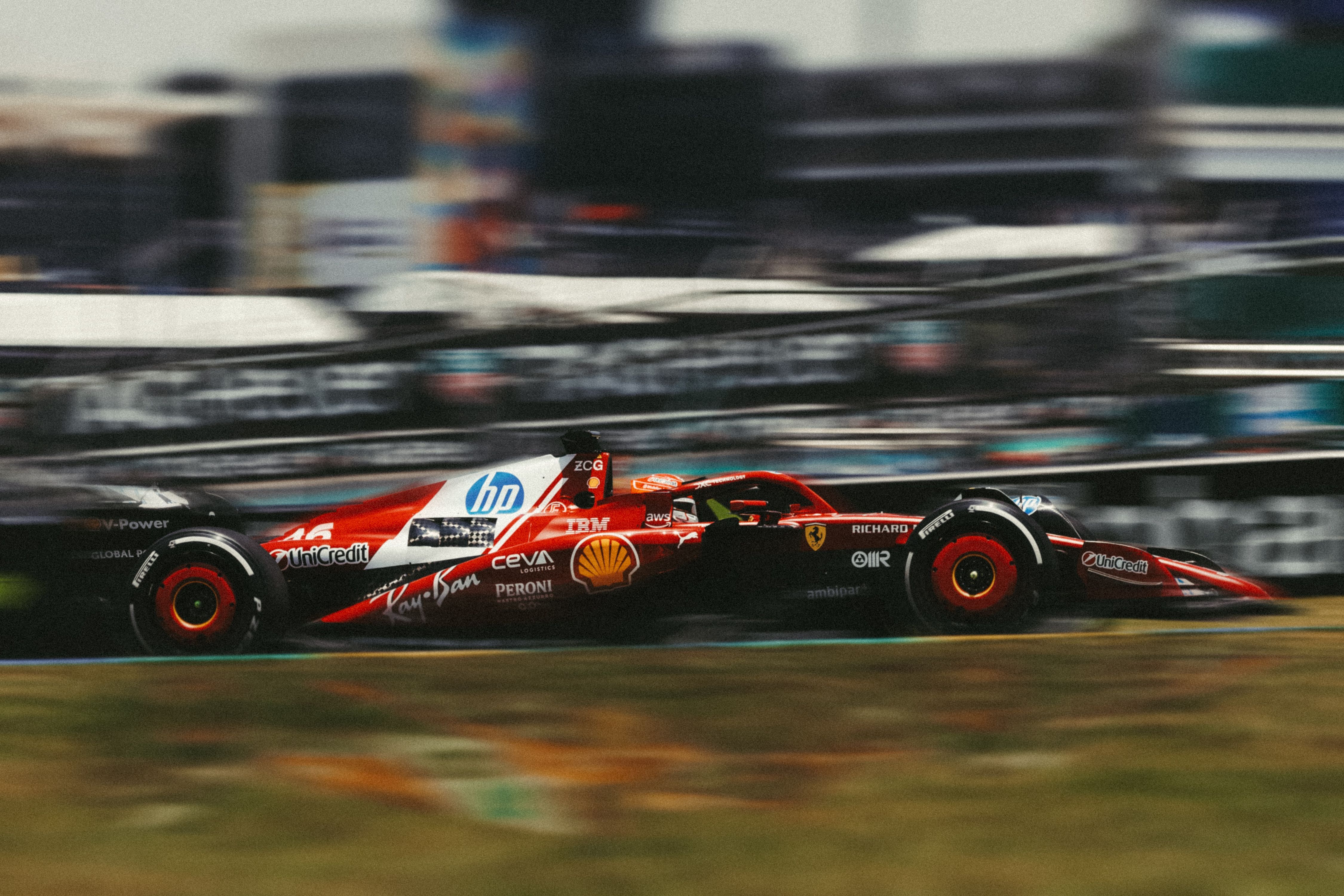 4500x3000 Thrilling Ferrari Formula 1 Race at Interlagos · Free