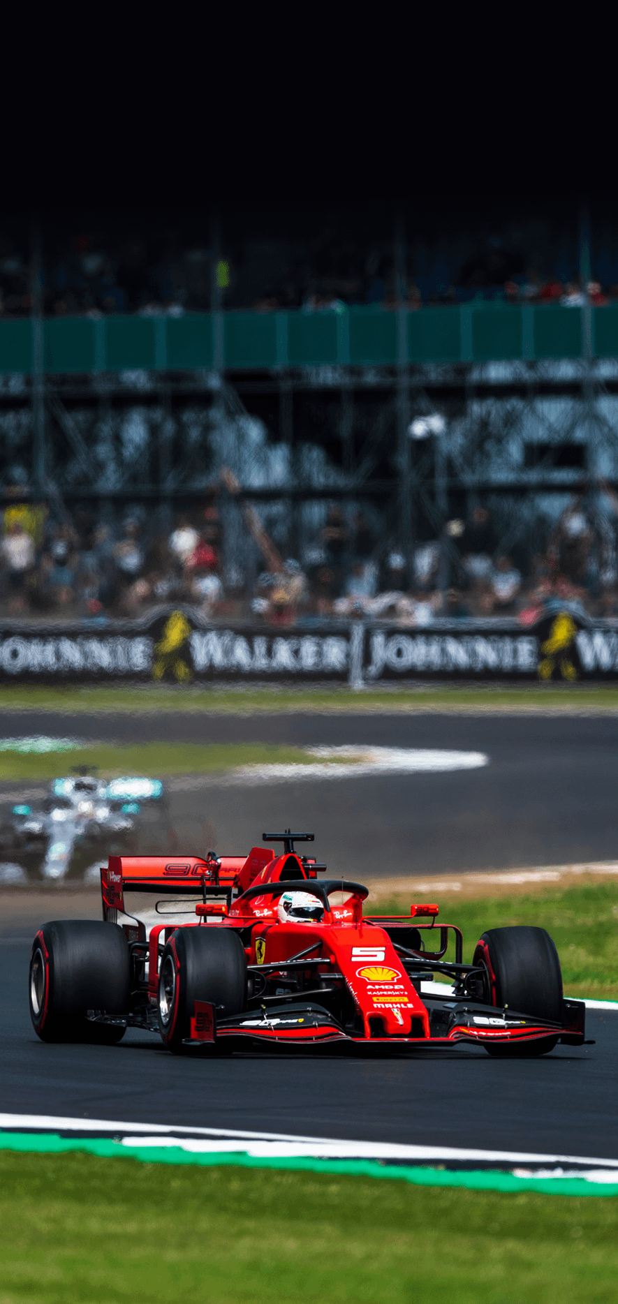 885x1868 Sebastian Vettel Ferrari [mobile wallpaper]