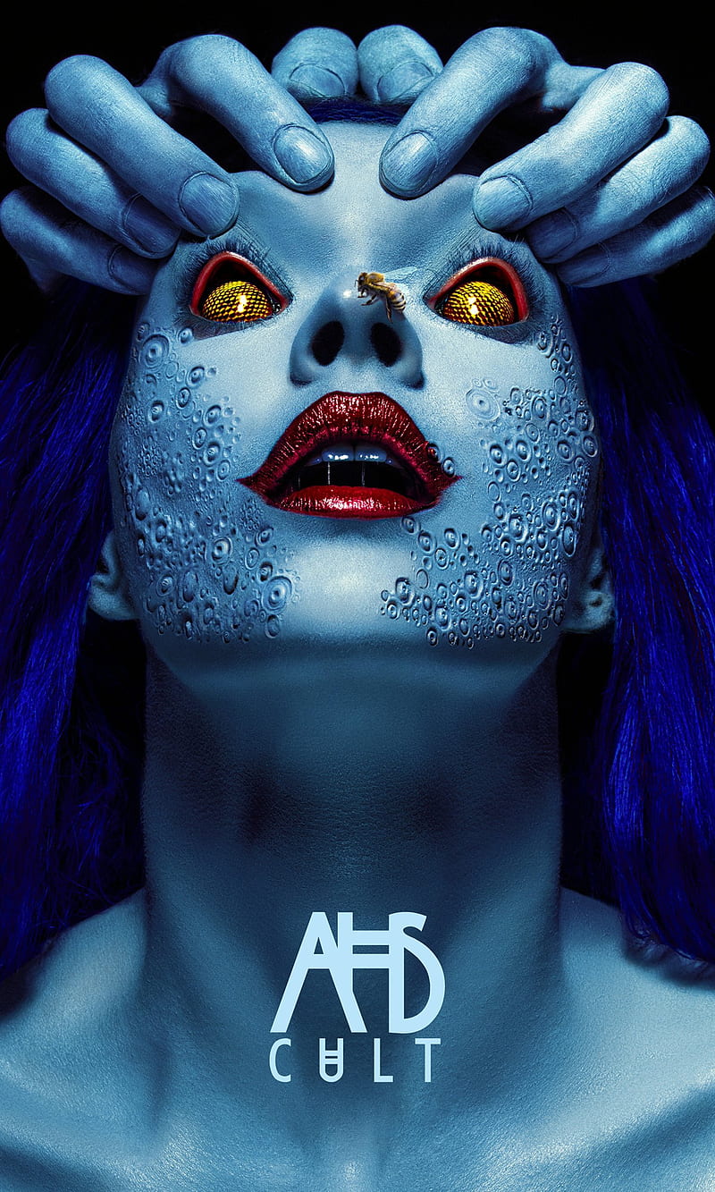 800x1333 AHS Apocalypse, ahs, american, american horror story, face horror, purple, scary, HD phone wallpaper
