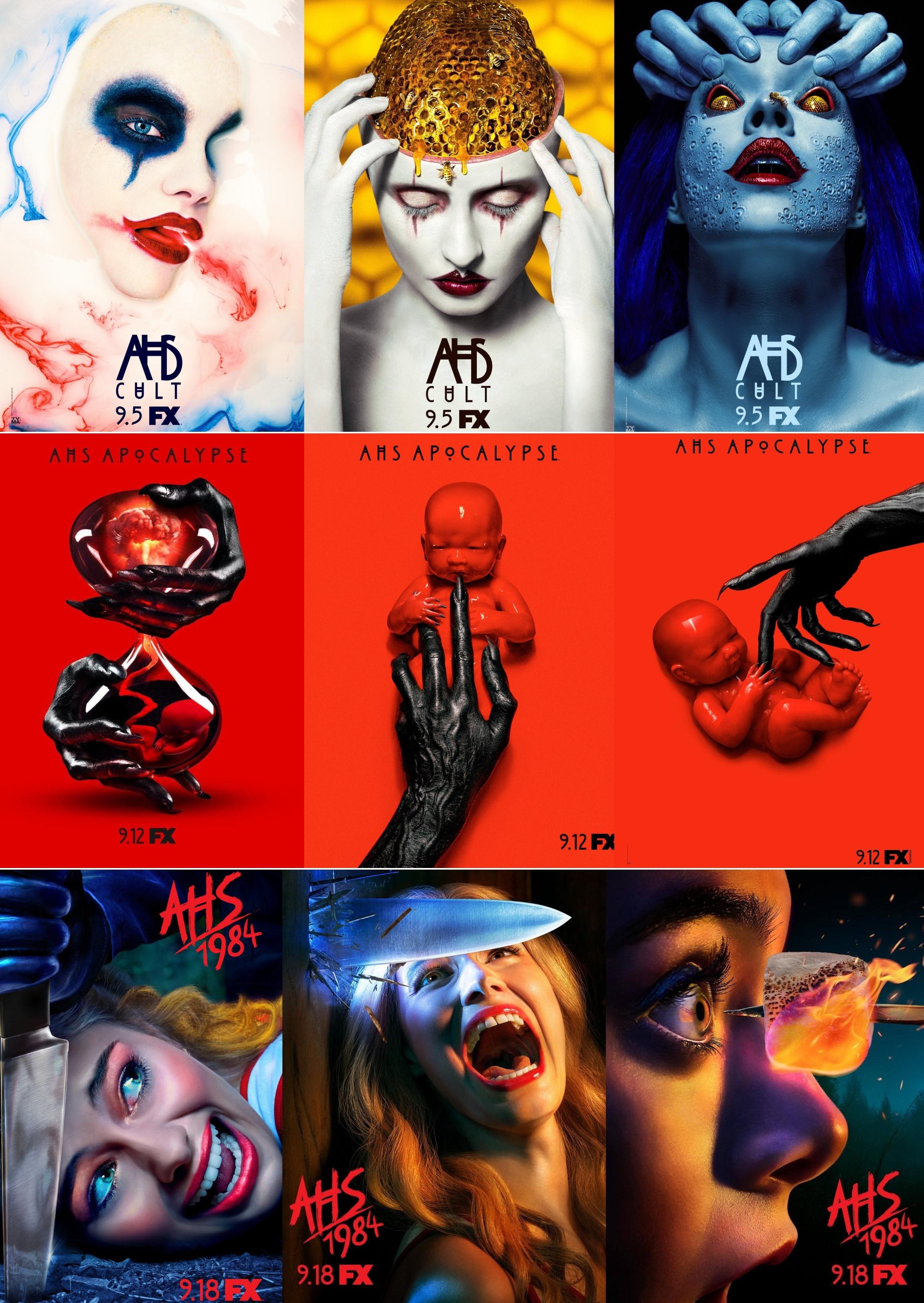 2304x3250 Out of all the AHS season posters, which ones do you like the most and which ones do you like the least?