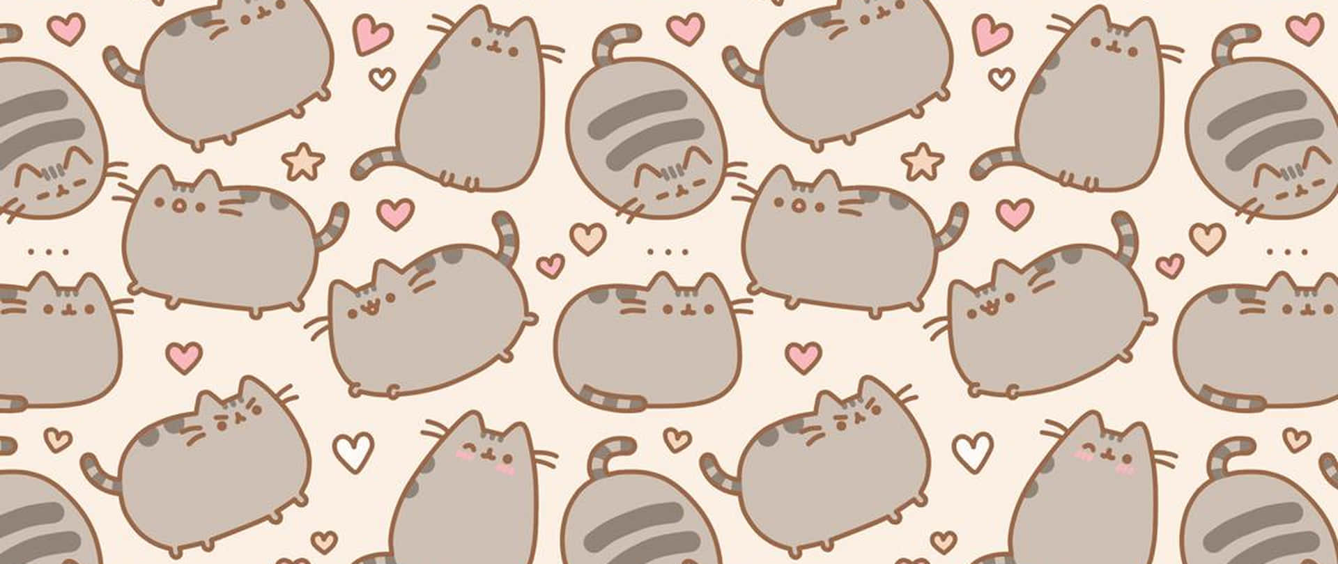 1920x810 Pusheen Pc Wallpaper