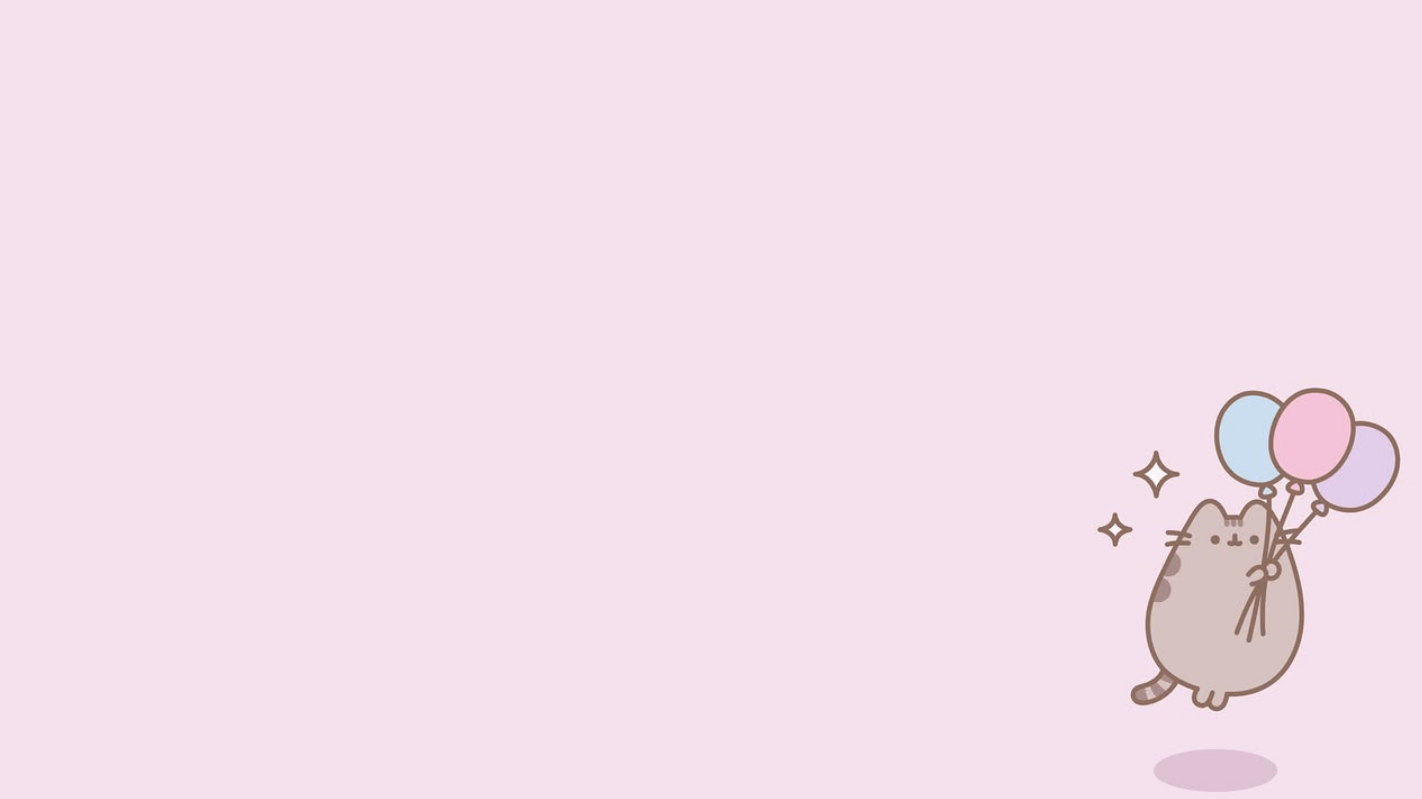 4838x2721 Recently resized pusheen image to wallpaper size, thought someone might want to use them too