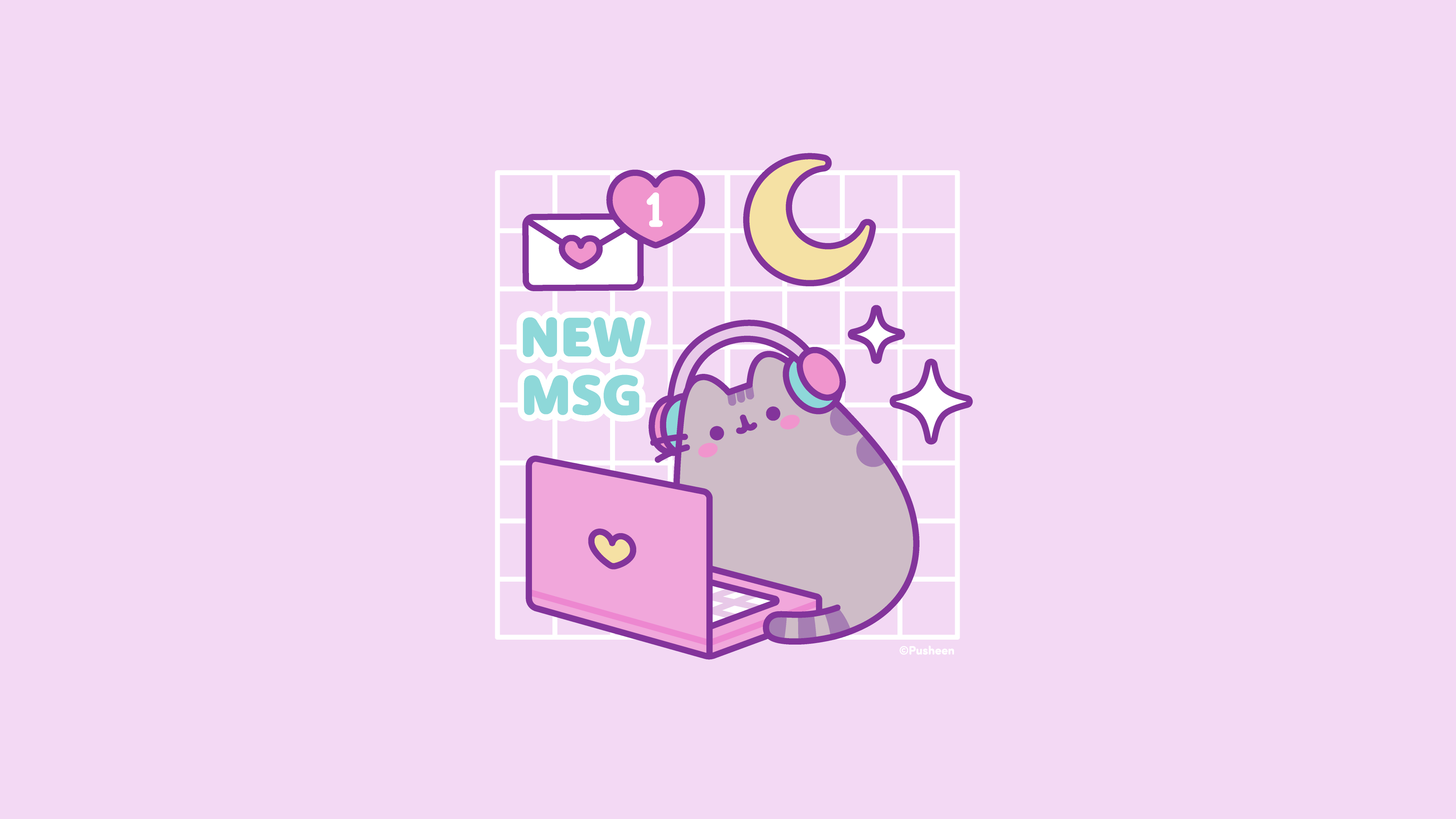 3840x2160 Pusheen Gamer Official Theme download and install on Windows
