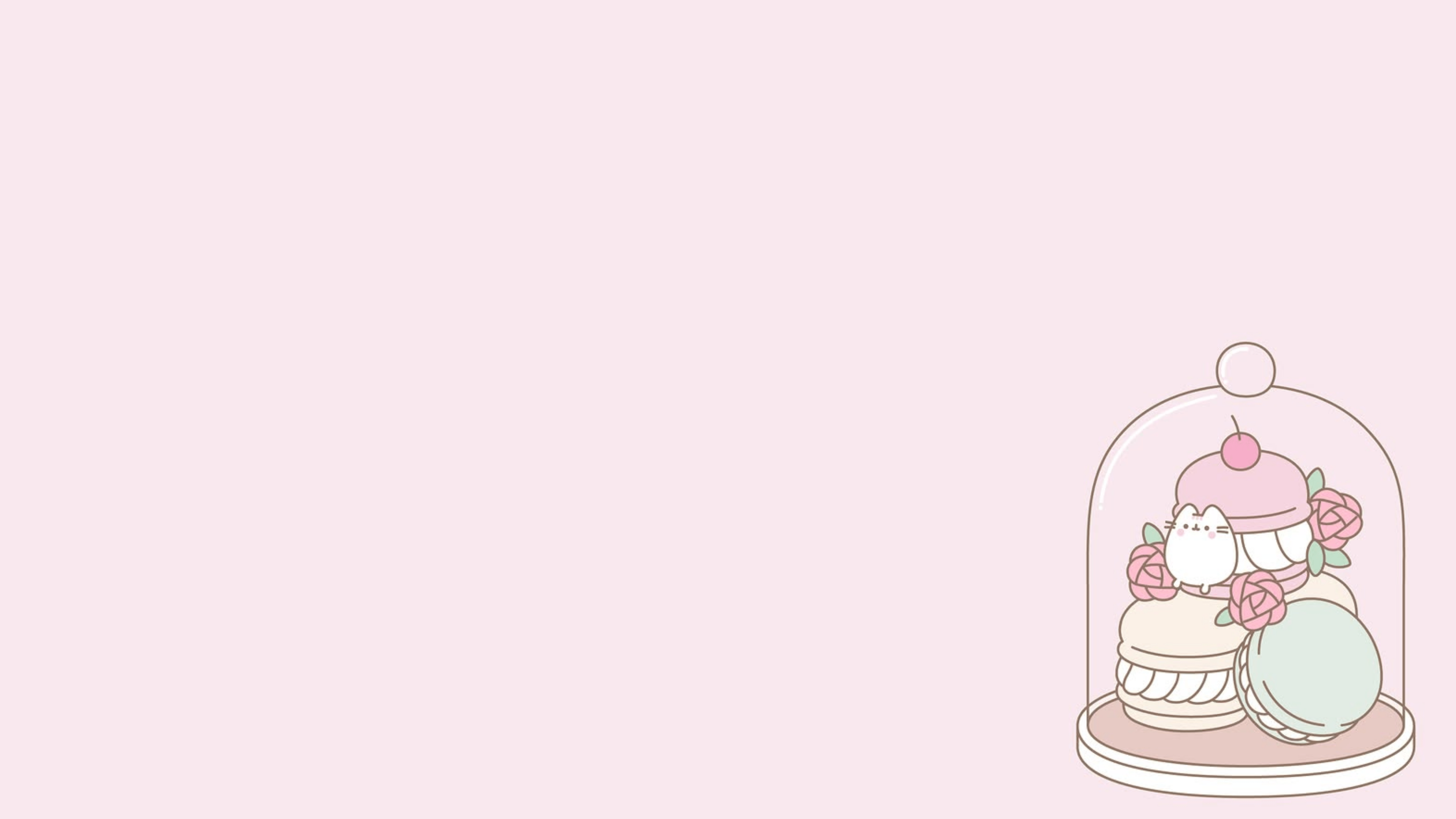 4838x2721 Recently resized pusheen image to wallpaper size, thought someone might want to use them too