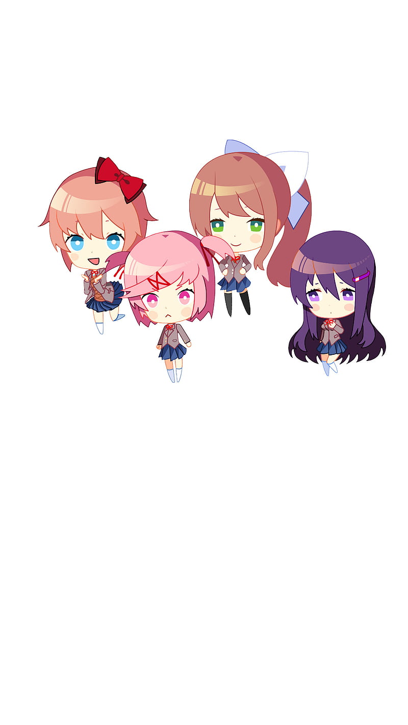 800x1422 DDLC Chibi, solid oki literature club, HD phone wallpaper