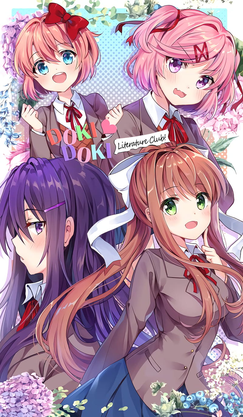 800x1371 Doki Doki, cute, sparkle, HD phone wallpaper