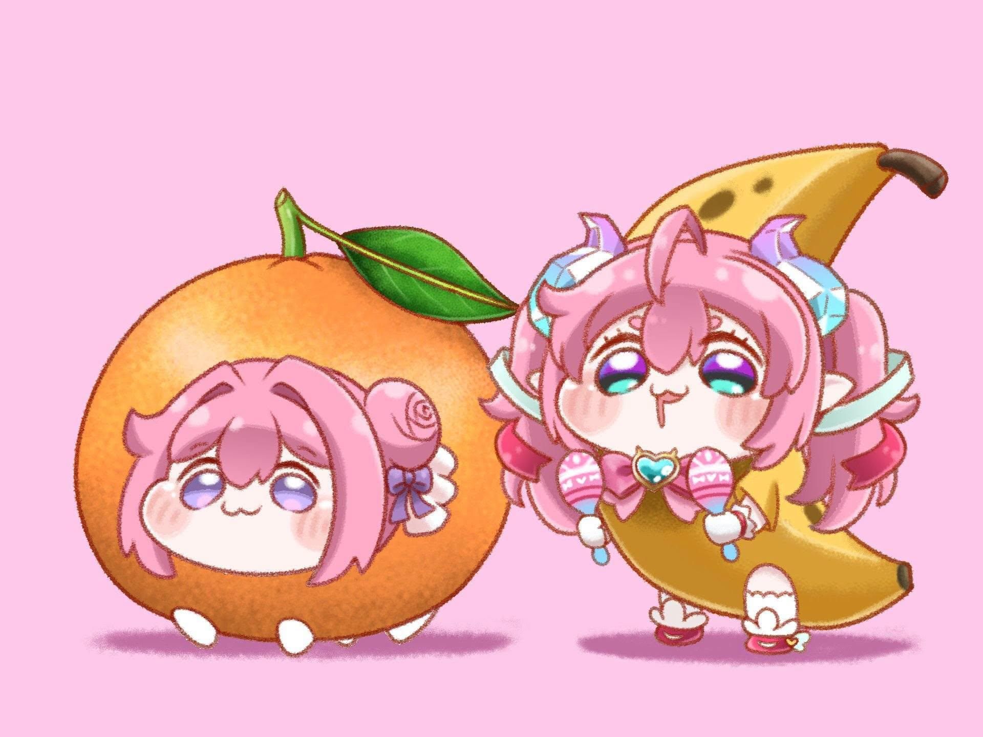 1920x1440 My favorite cute fruits♥