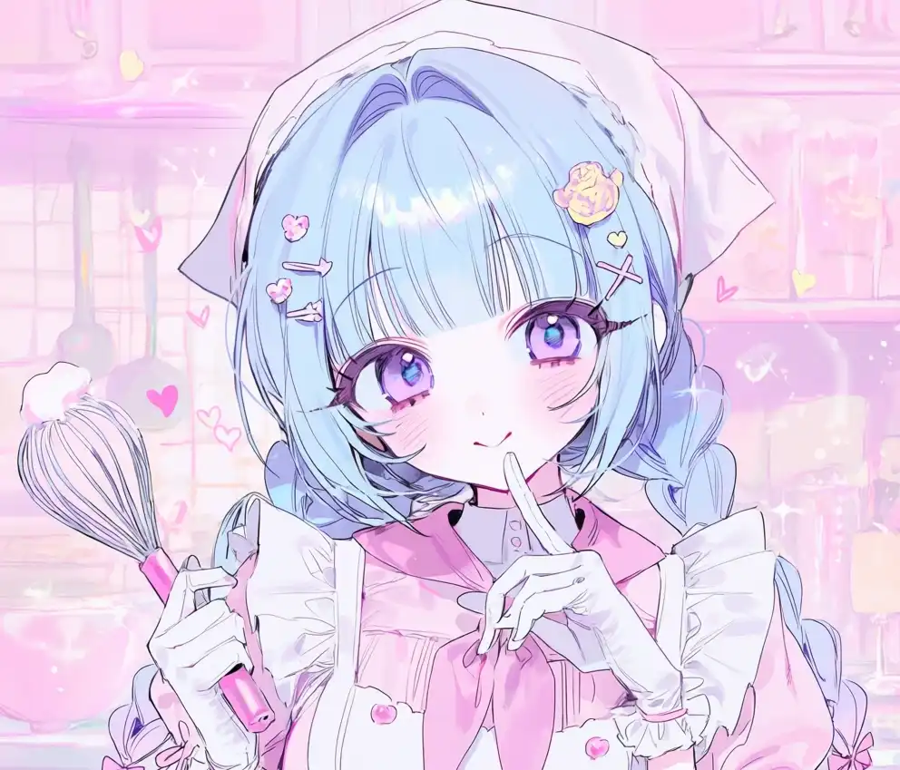 992x849 Chibidoki! AI Art. Indie VTuber, Ahoge, blush