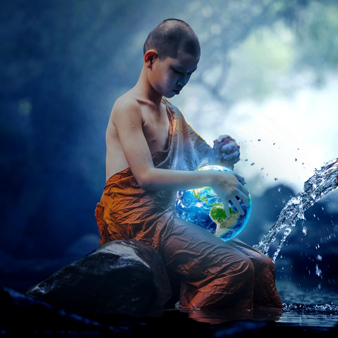 1080x1080 Monk Wallpaper design - Behance