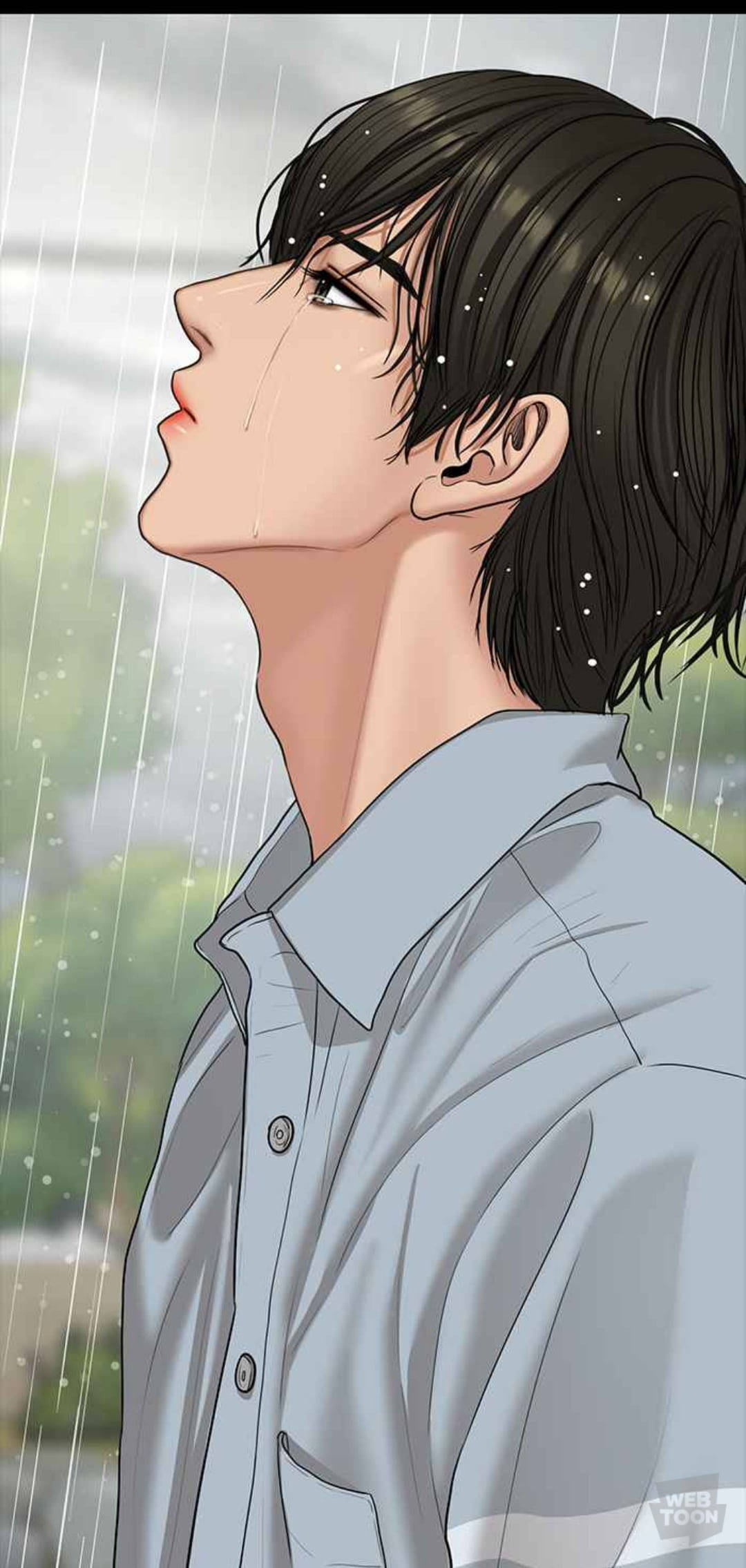 1080x2270 Download True Beauty Sad Boy Cartoon Lee Suho Wallpaper
