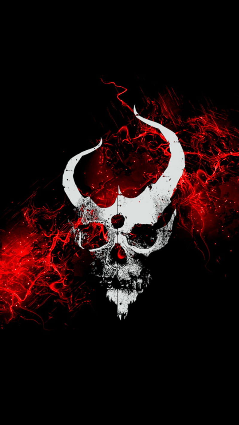 800x1422 Demon Hunter, black, christian, demon, hunter, metal, red, skull, HD phone wallpaper