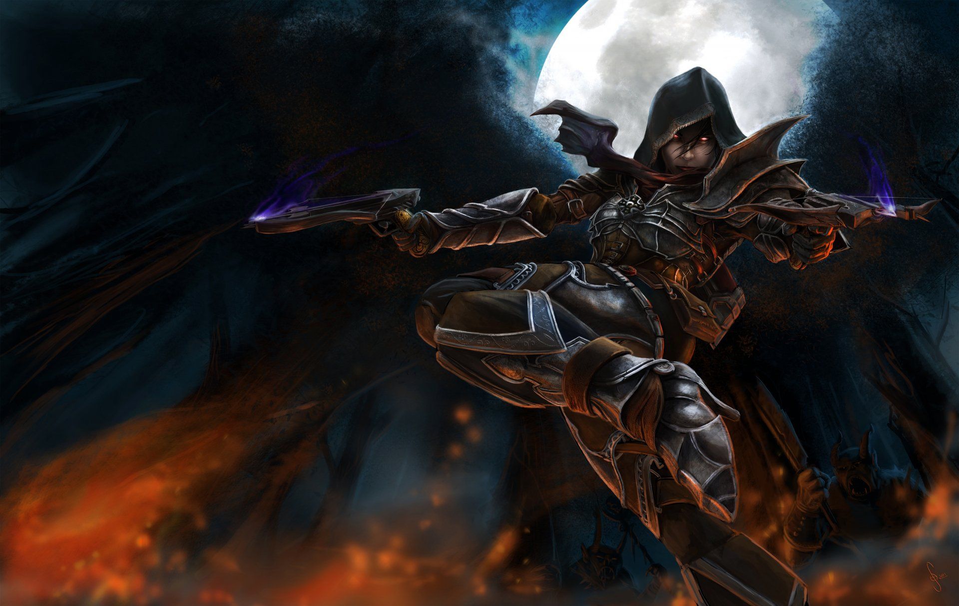 1920x1213 Devil Hunter Wallpaper Demon Hunter HD Wallpaper