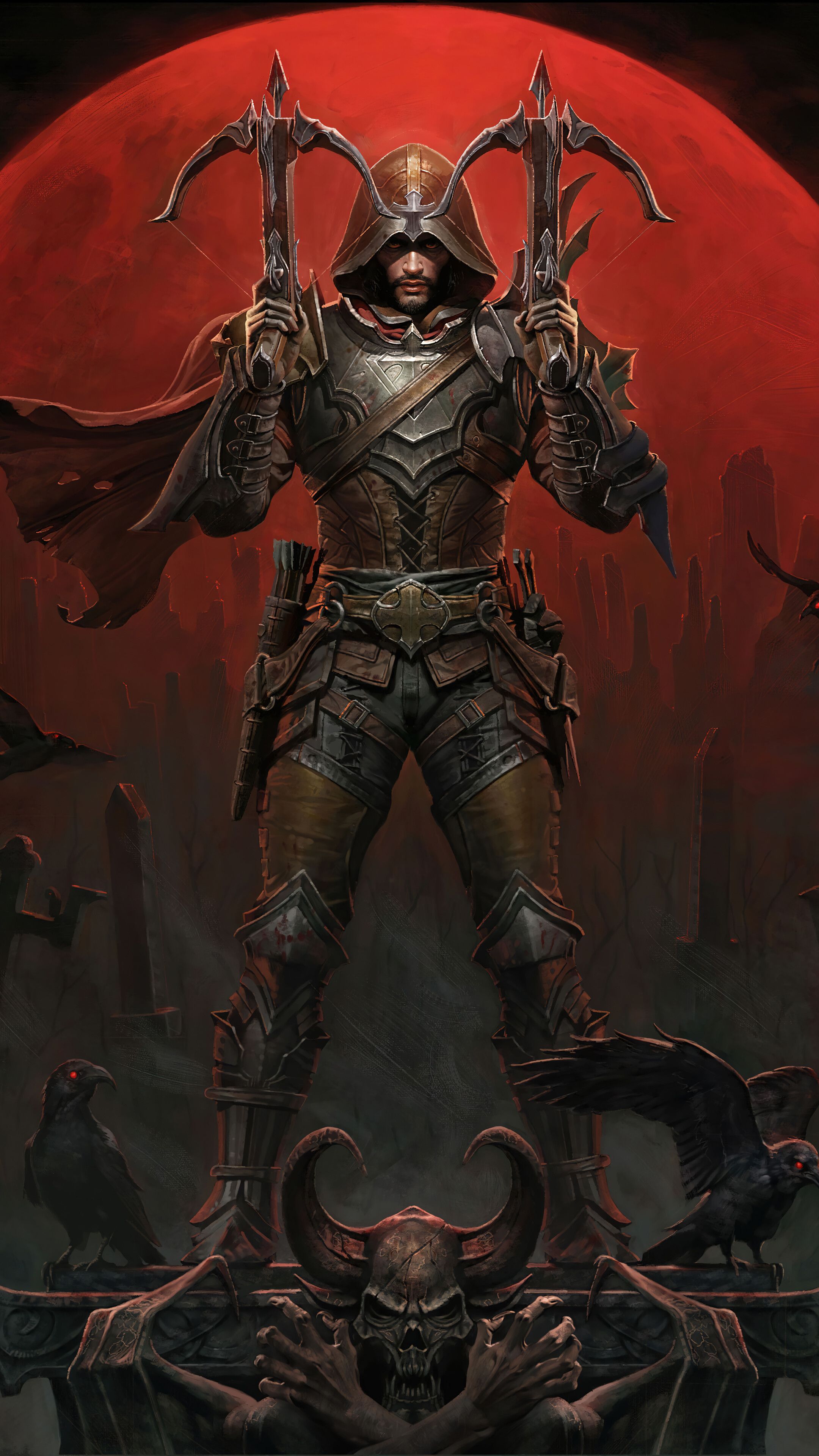 2160x3840 Demon Hunter Male Diablo Immortal 4K Wallpaper iPhone HD Phone h
