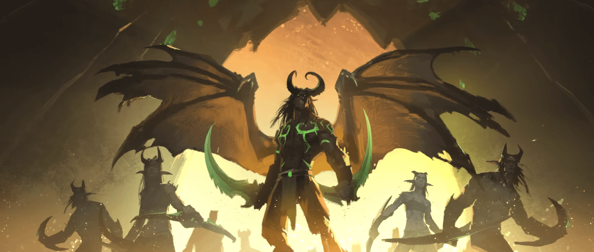 1919x815 Demon Hunter wallpaper I made using a screenshot from the Harbingers Teaser Trailer