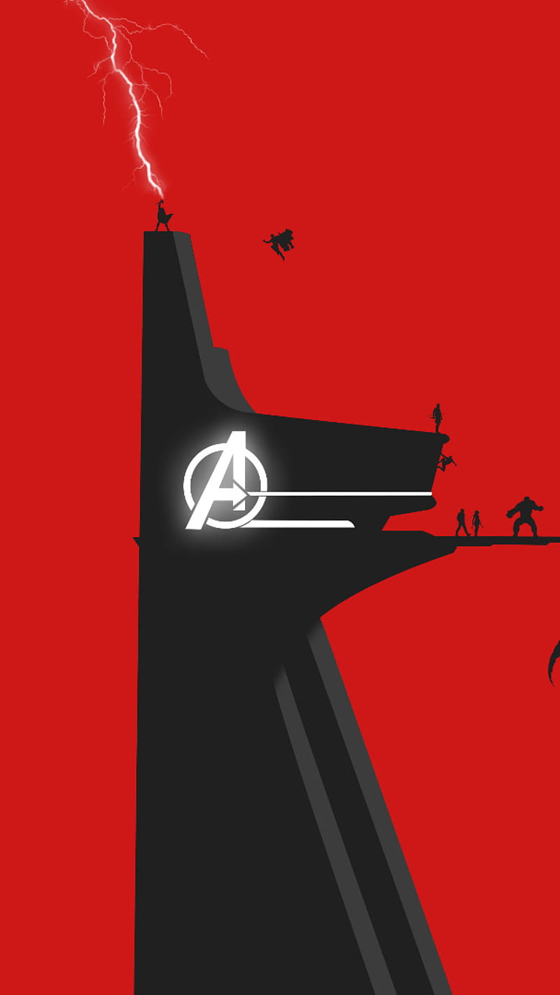 800x1421 Avengers Tower, stark tower, marvel comics, minimal, superheroes, avengers tower, HD phone wallpaper