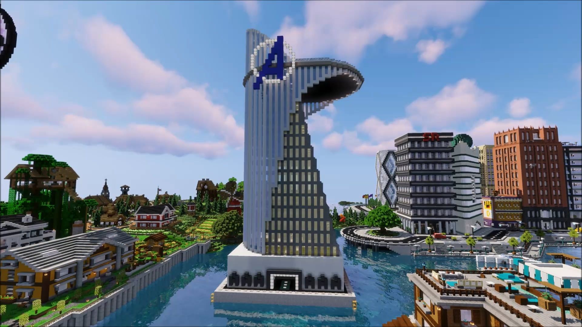 1920x1080 I built this Avengers Tower as my main base in survival you like it!