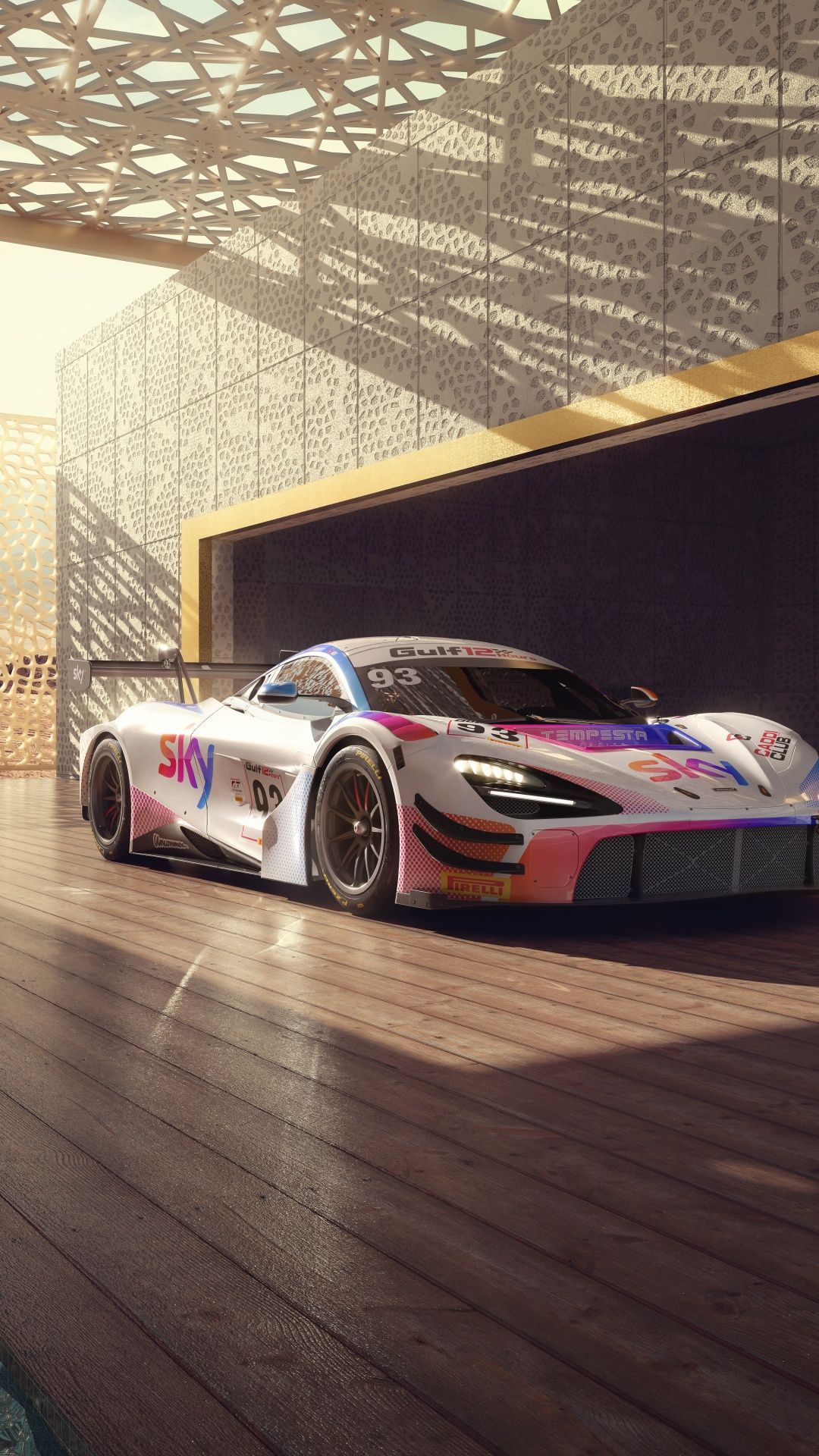 1080x1920 McLaren 720S GT3 Wallpaper 4K, 8K, CGI, 5K, Sports cars