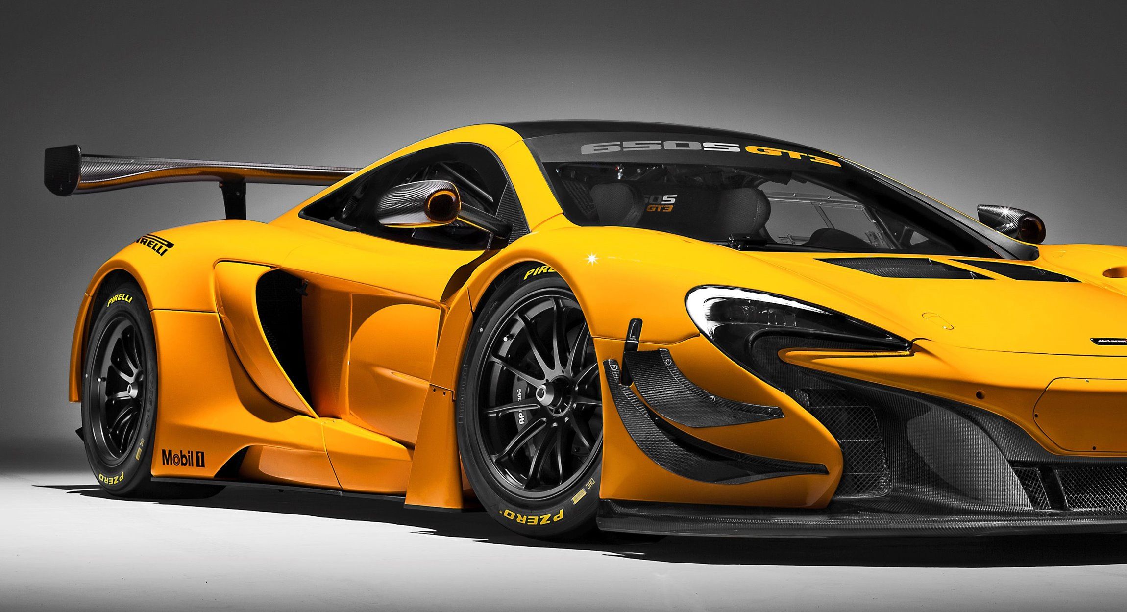2300x1249 Download Car Supercar Race Car McLaren Vehicle McLaren 650S GT3 HD Wallpaperx1249