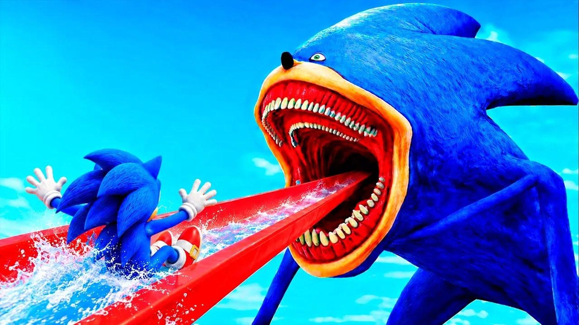 1920x1080 Going Inside Shin Sonic's Slide in GTA 5! (Shin Sonic Mod)