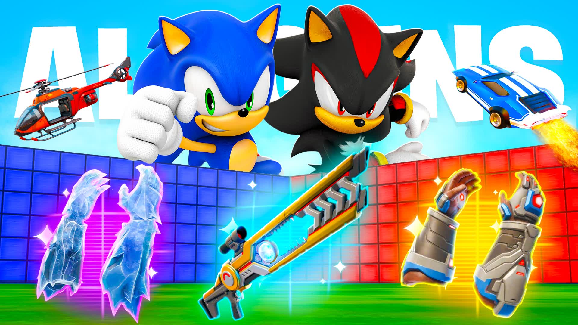 1920x1080 SONIC ALL GUNS 1V1 FIGHT 2009 7989 7680 By Supreminho Creative Map Code