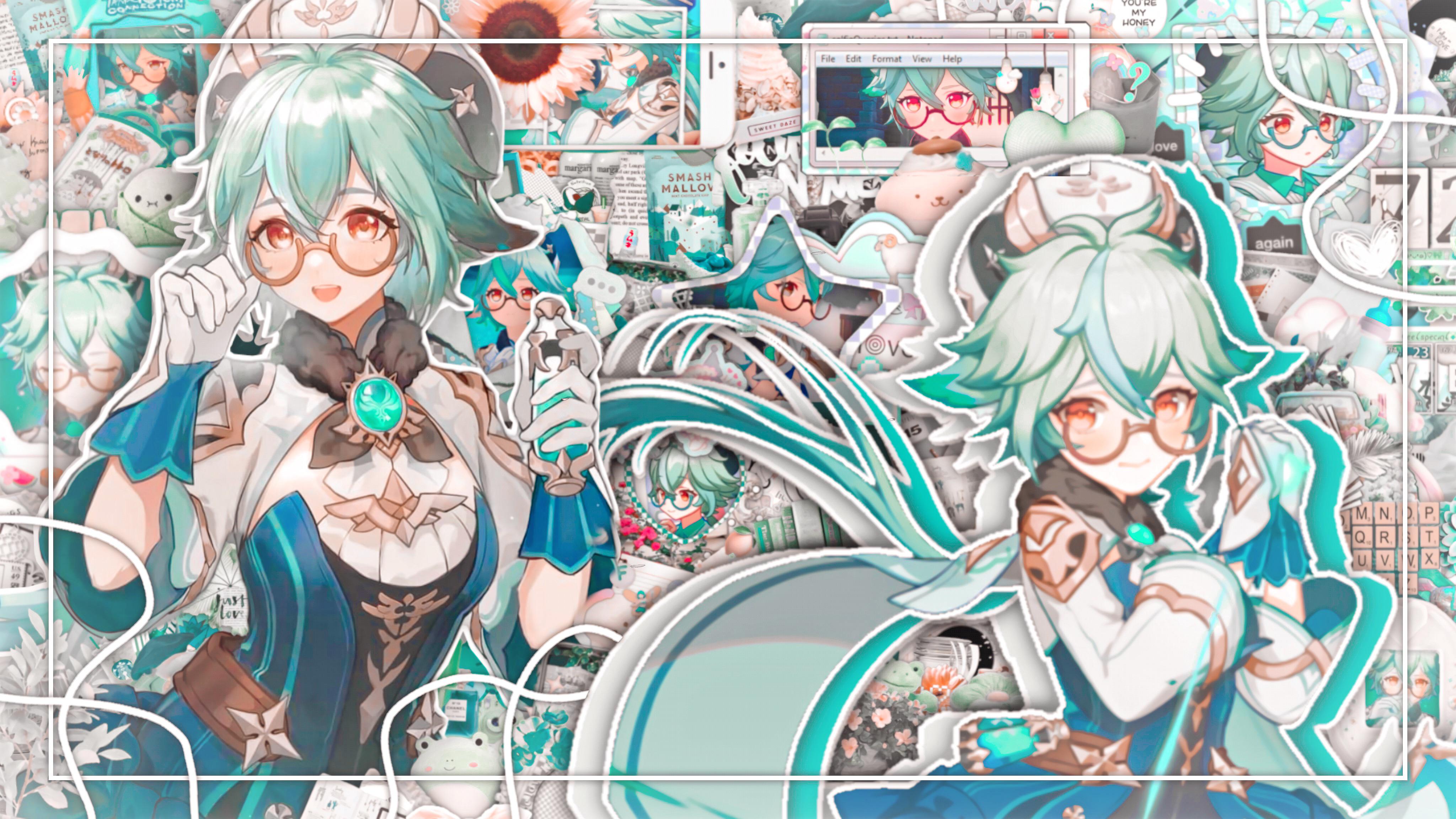 4096x2304 A Wallpaper Of The Cutest Alchemist To Specialise In Bio Alchemy, Sucrose! : R Genshin_Impact