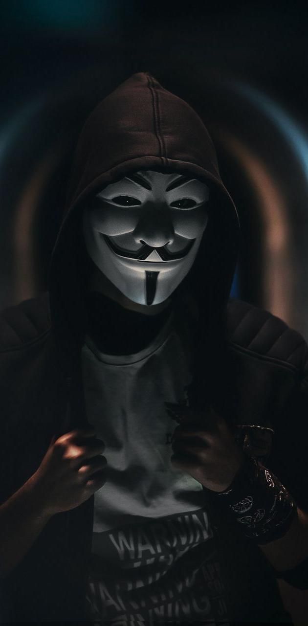 630x1280 Anonymous mask wallpaper