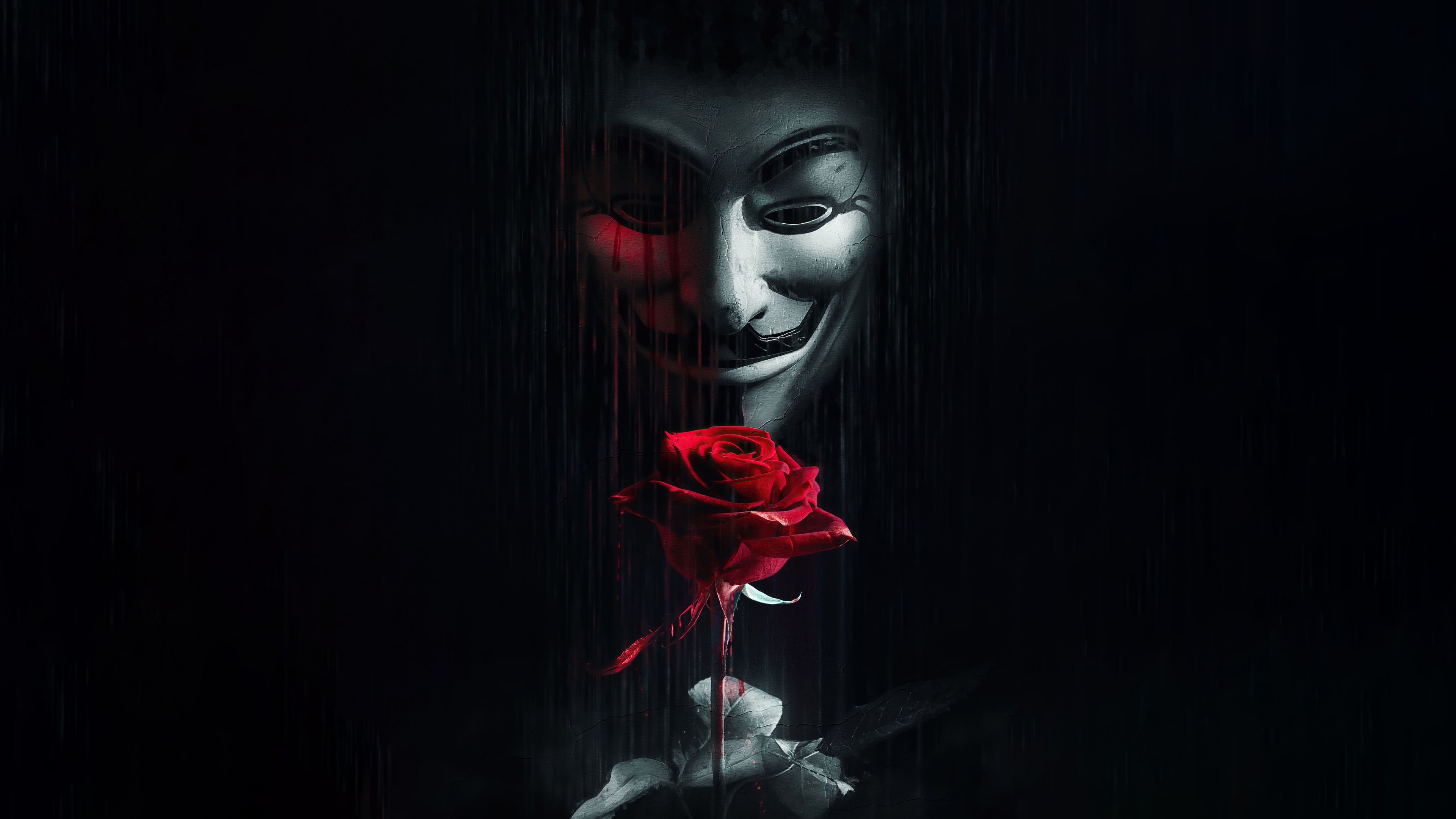 3840x2160 Download Mask Technology Anonymous 4k Ultra HD Wallpaper