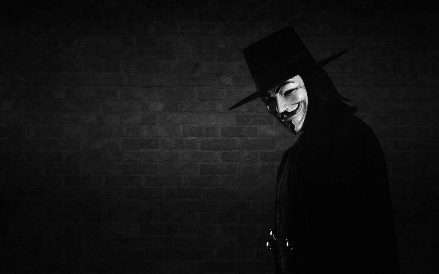 1440x900 Anonymous Black Background Wallpaper HD 34068