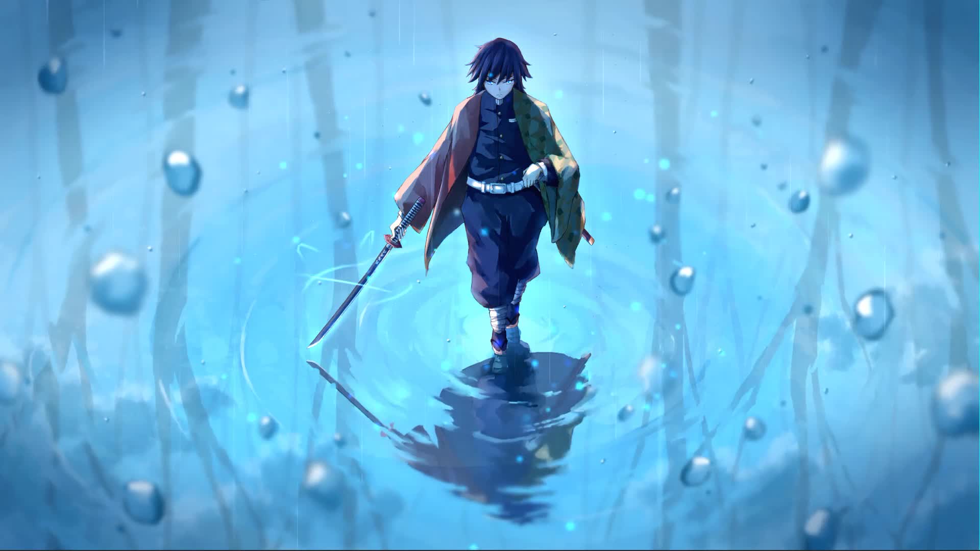 1920x1080 Cool Mac and Windows Giyuu Demon Slayer Anime PC Live Wallpaper