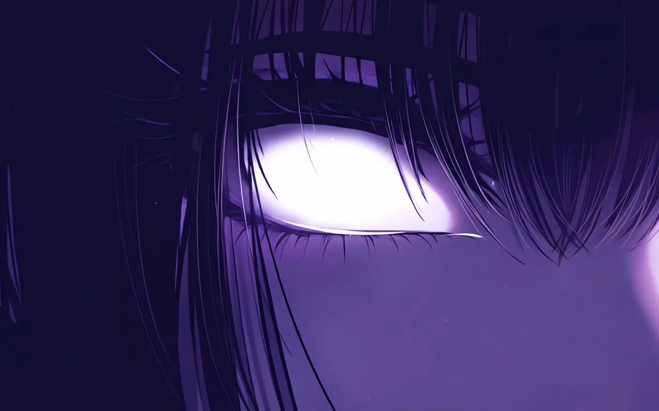 1280x800 Anime girl glowing eyes live wallpaper preview