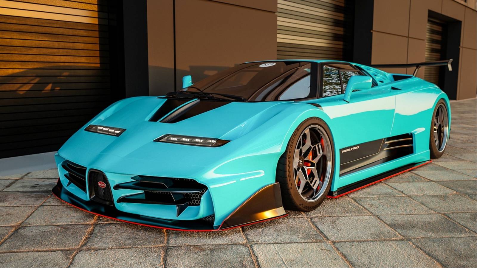 1600x900 Bugatti's EB110 Reimagined With A Ruthless Modern Design