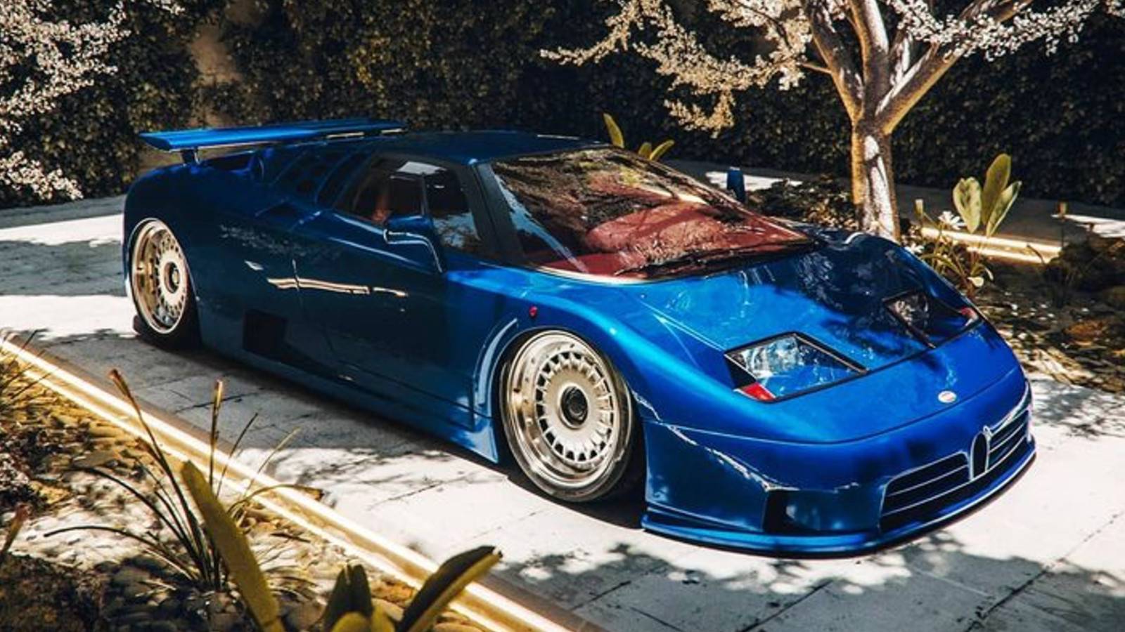 1600x900 Slammed Bugatti EB110 Still Retains Its Dignity