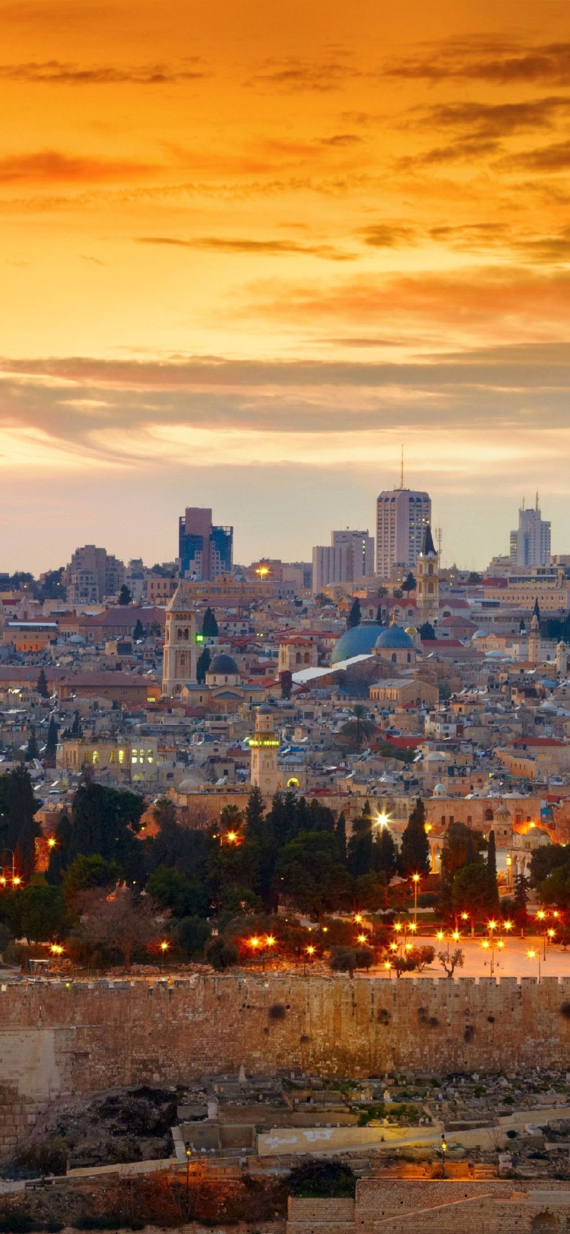 1125x2436 Jerusalem Old City Best HD Wallpaper 96040