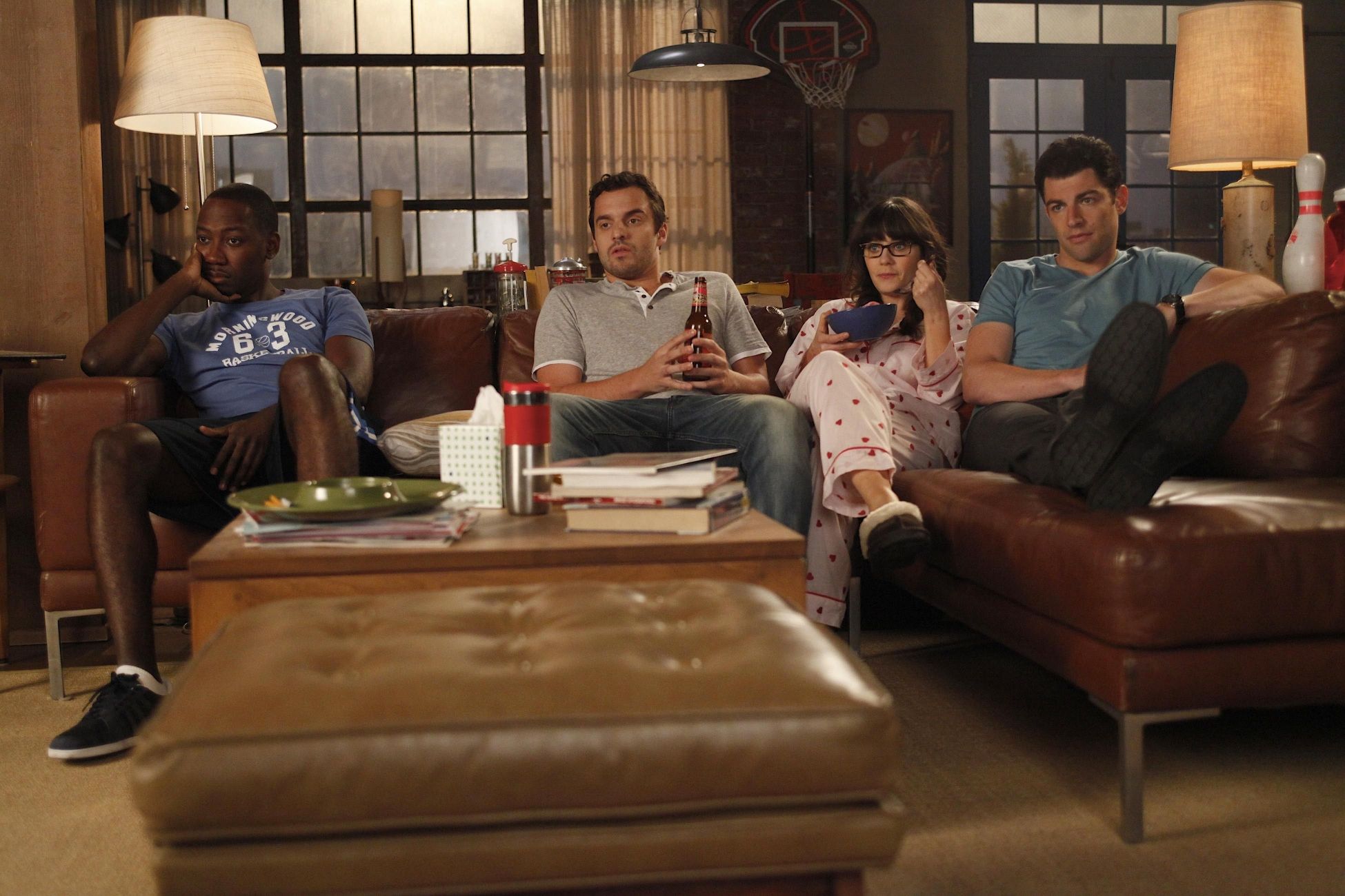 1950x1300 Phone wallpaper: Tv Show, New Girl, Jake Johnson, Jessica Day, Nick Miller, Zooey Deschanel 697967