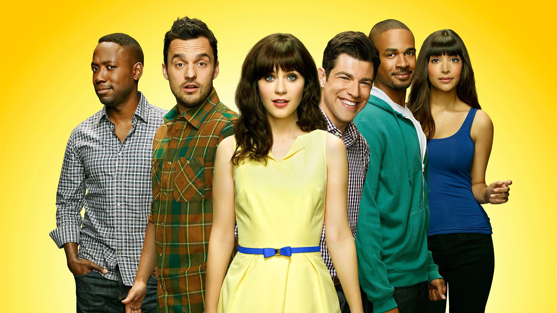 1920x1080 Desktop wallpaper: Hannah Simone, Tv Show, New Girl, Cece Parekh, Damon Wayans Jr, Jake Johnson, Jessica Day, Lamorne Morris, Max Greenfield, Nick Miller, Schmidt (New Girl), Winston Bishop, Zooey Deschanel 4K free