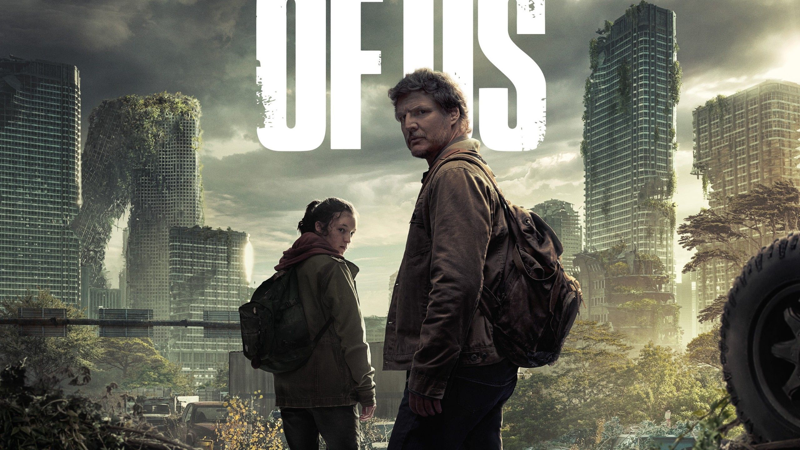 2560x1440 Pedro Pascal Joel Miller Bella Ramsey Ellie Williams Gabriel Luna Tommy Miller Nick Offerman Bill Merle Dandridge Marlene HD The Last of Us Season 1 Wallpaper