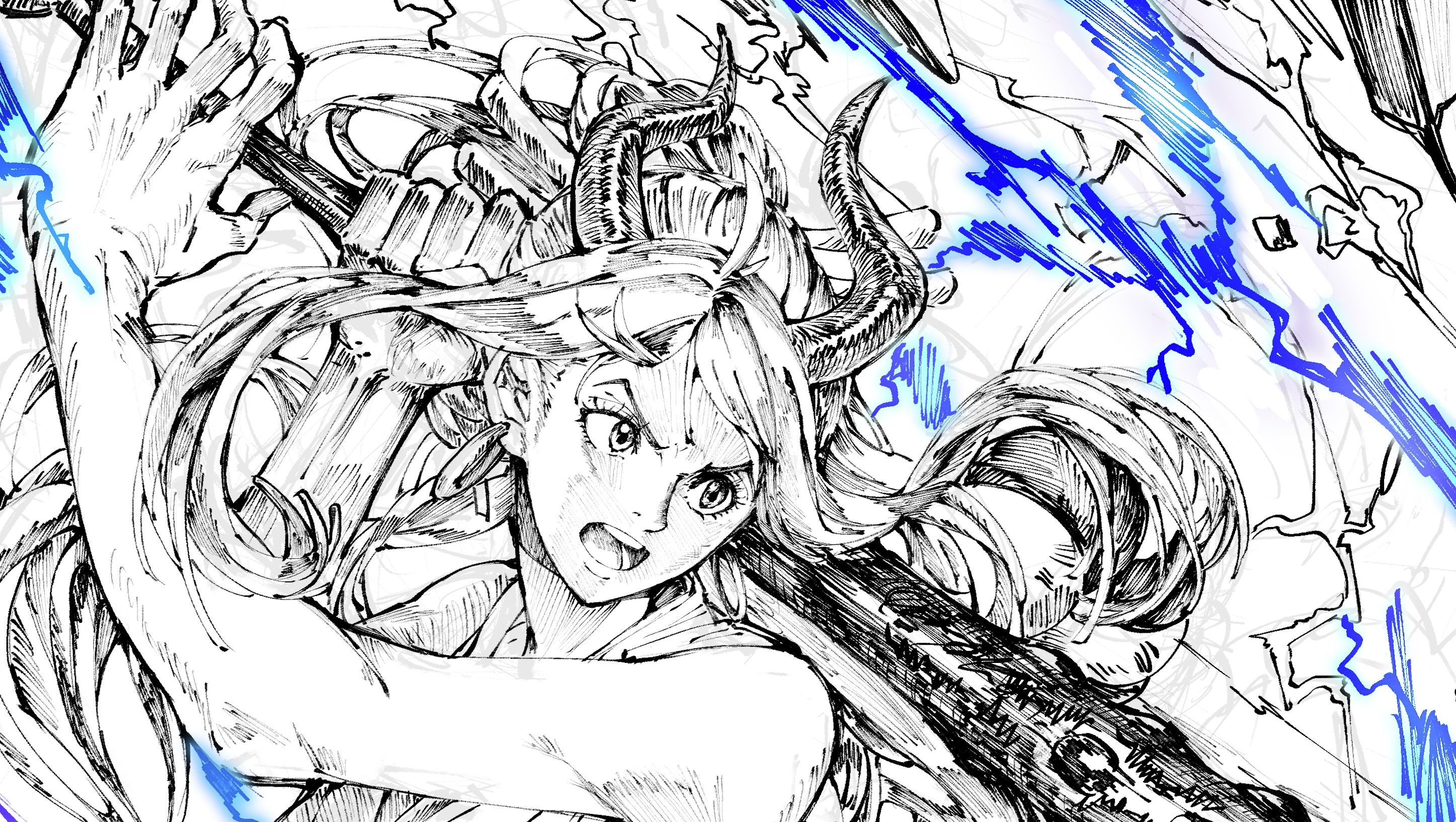 2894x1633 Yamato Unleashed: Stunning HD One Piece Anime Wallpaper by さとし【SATOSHI】x1633