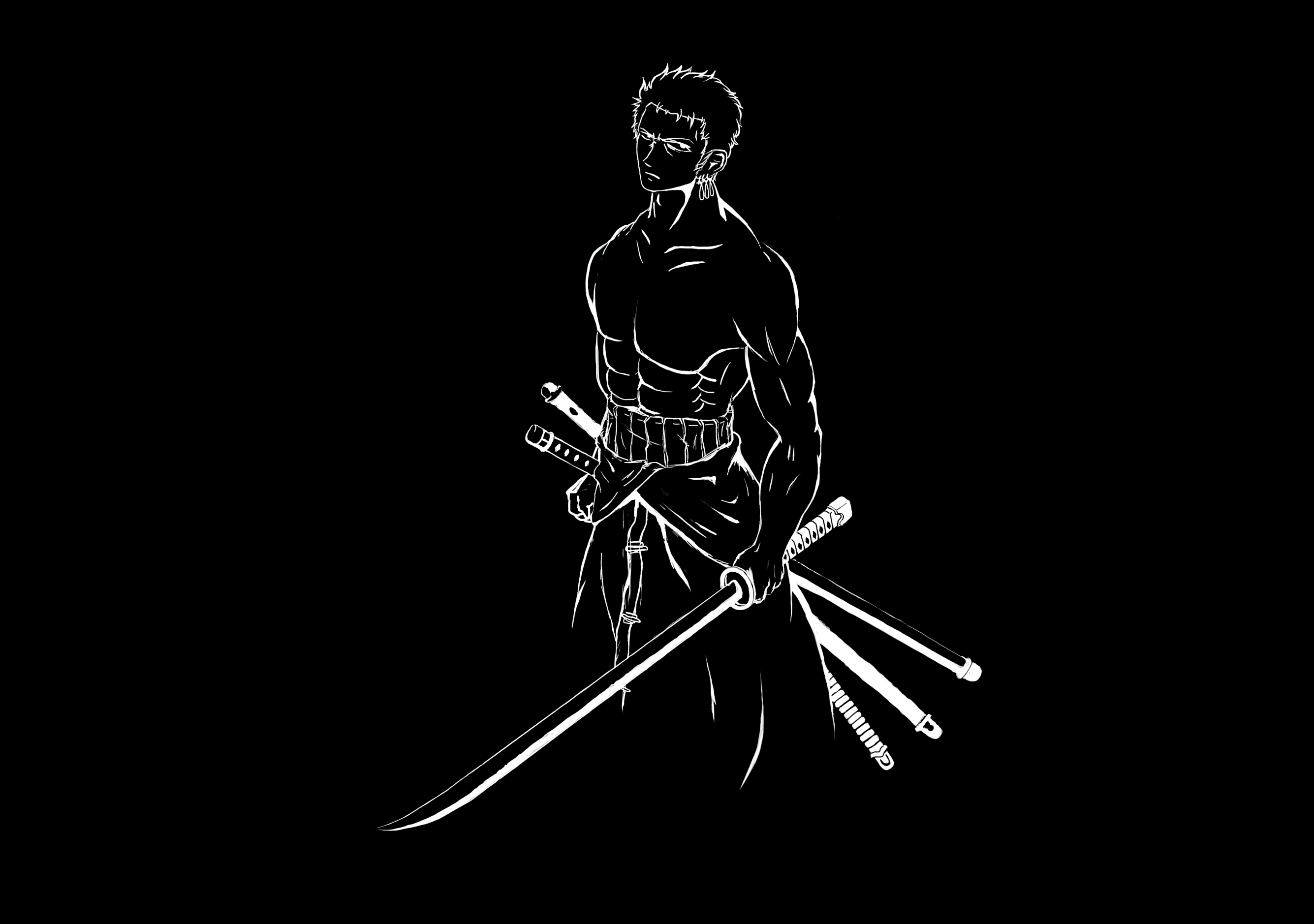 2670x1878 Roronoa Zoro Wallpaper 4K, AMOLED, One Piece, Pirate Hunter