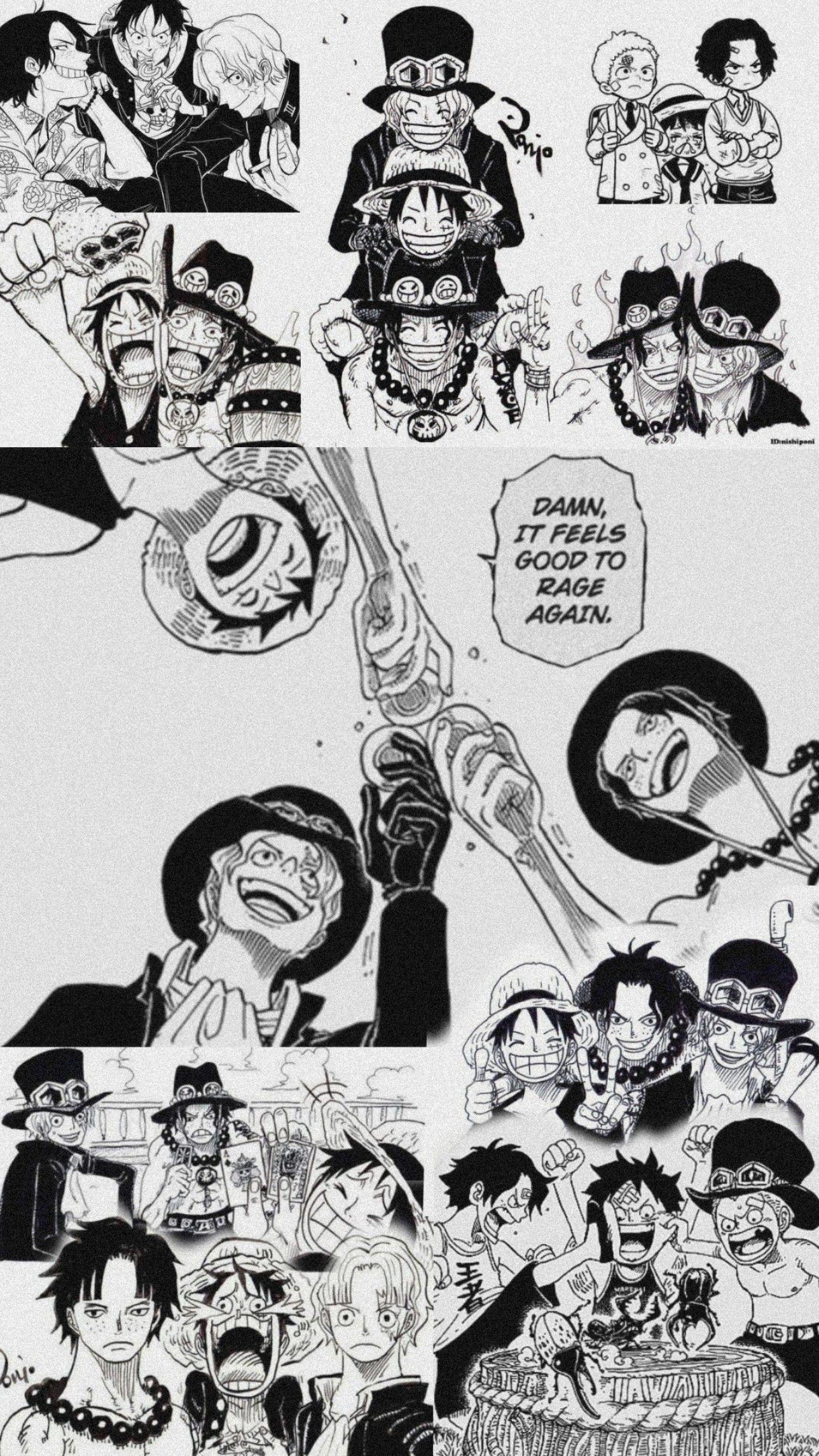 1288x2289 One Piece Manga Panels Wallpaper