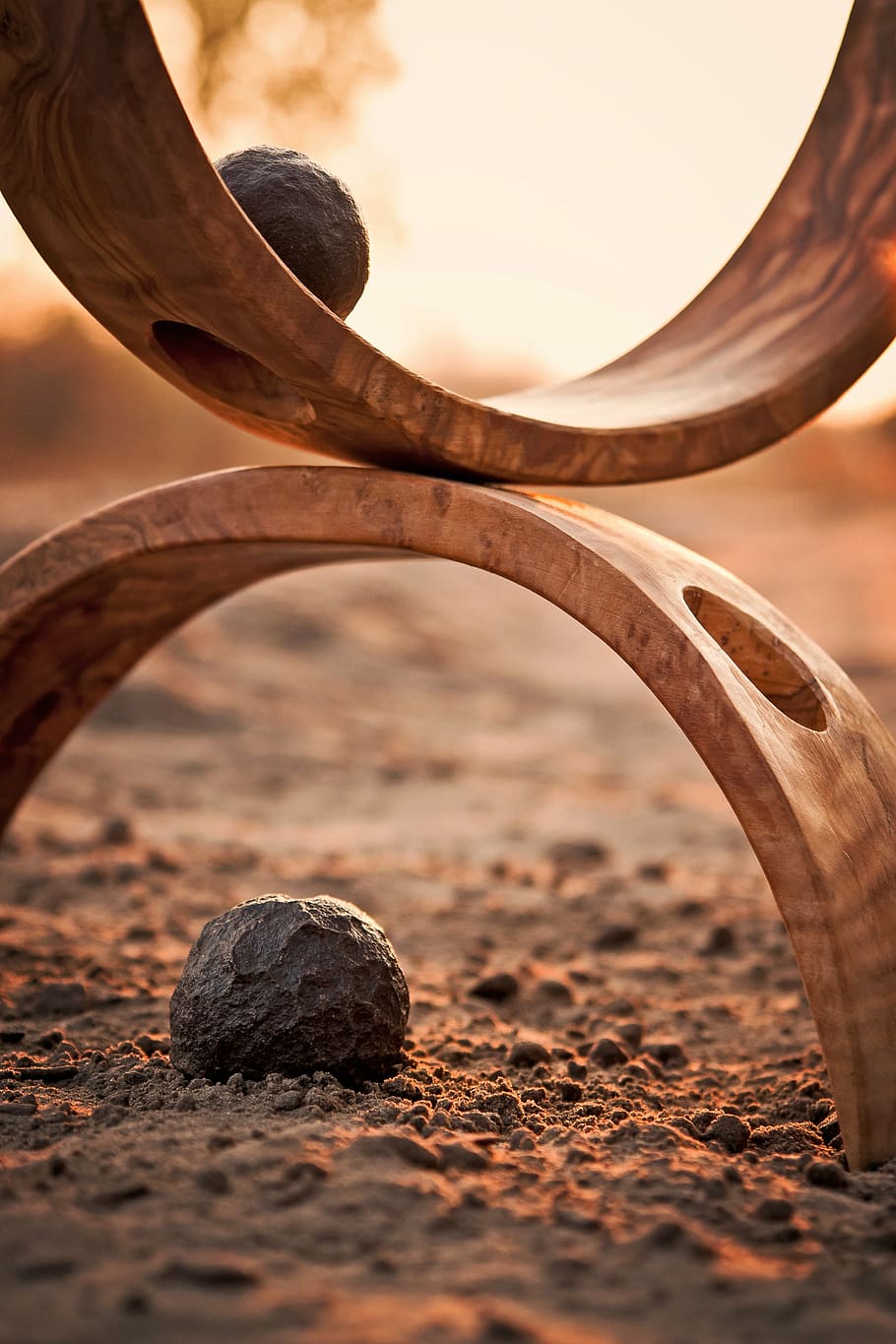 910x1365 Close Up Photo, Brown, Wooden, Arch, Harmony, Relax, Rock, Moqui
