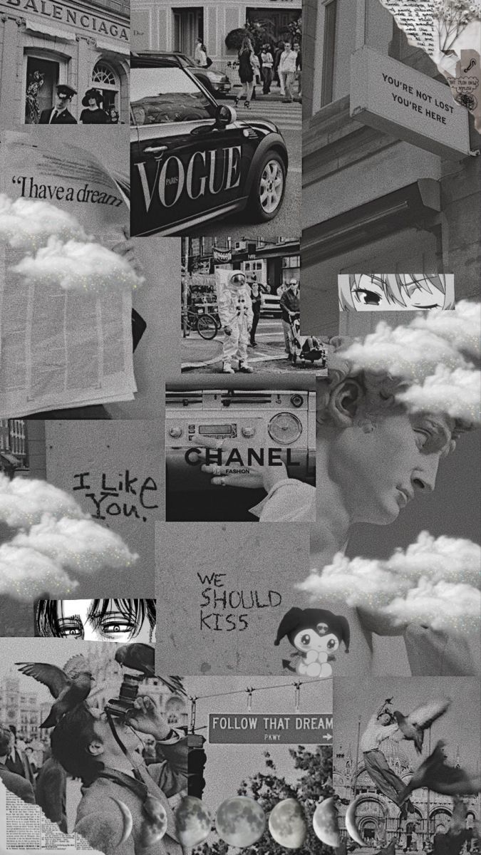 675x1200 black and white aesthetic wallpaper