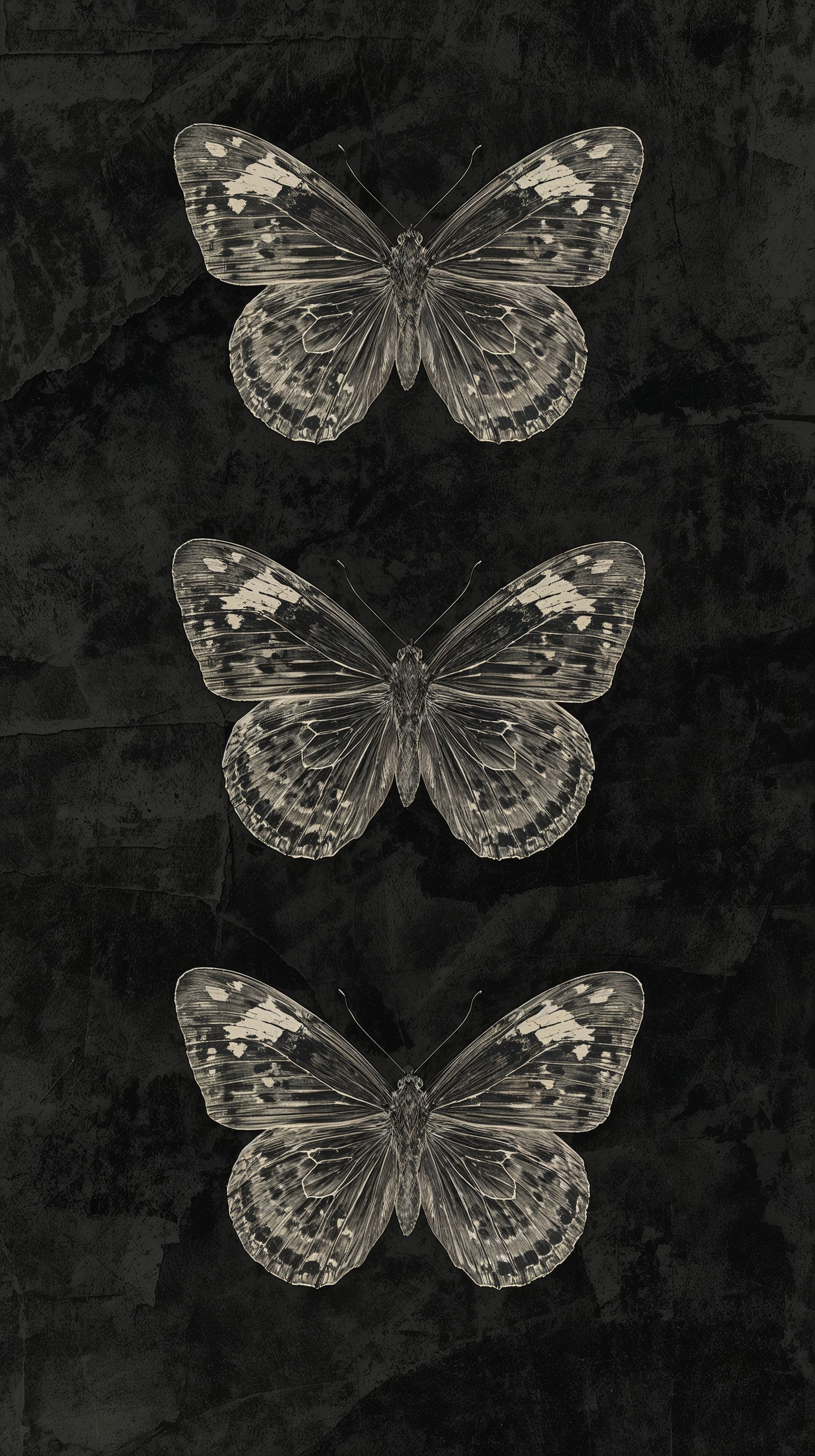 1792x3200 Vintage Black Wallpaper